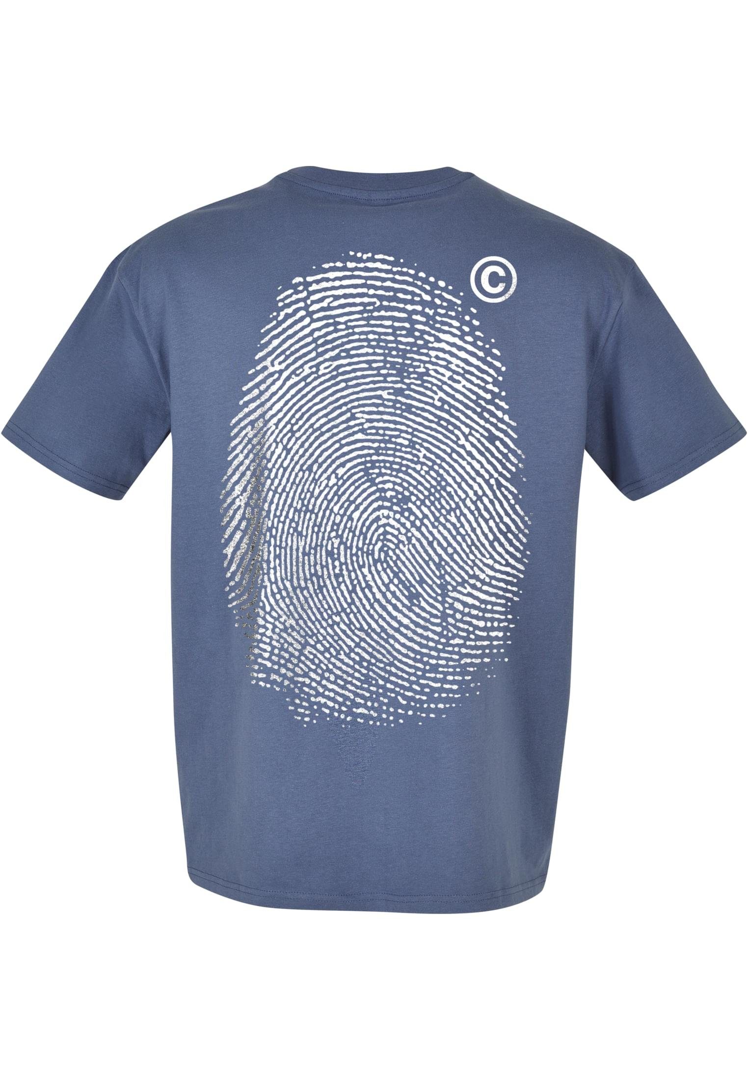 T-Shirt (1-tlg) Oversize Tee Mister Tee by Herren vintageblue Fingerprint Upscale