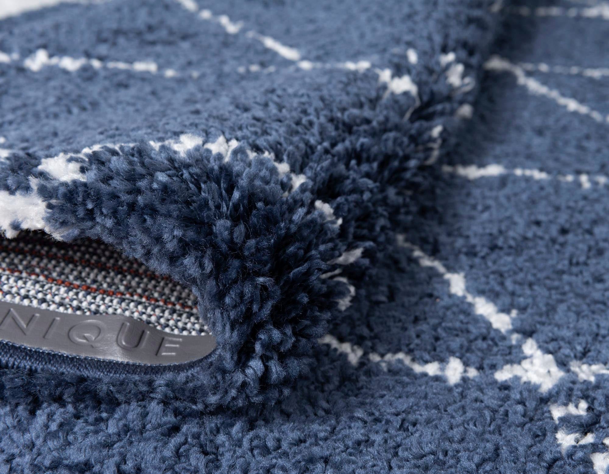 Myflair Möbel & Accessoires Hochflor-Läufer Temara Shag, LAGERRÄUMUNG!, rechteckig, Höhe: 51 mm, Teppich-Läufer, gewebt, Rauten Design, weich & kuschelig