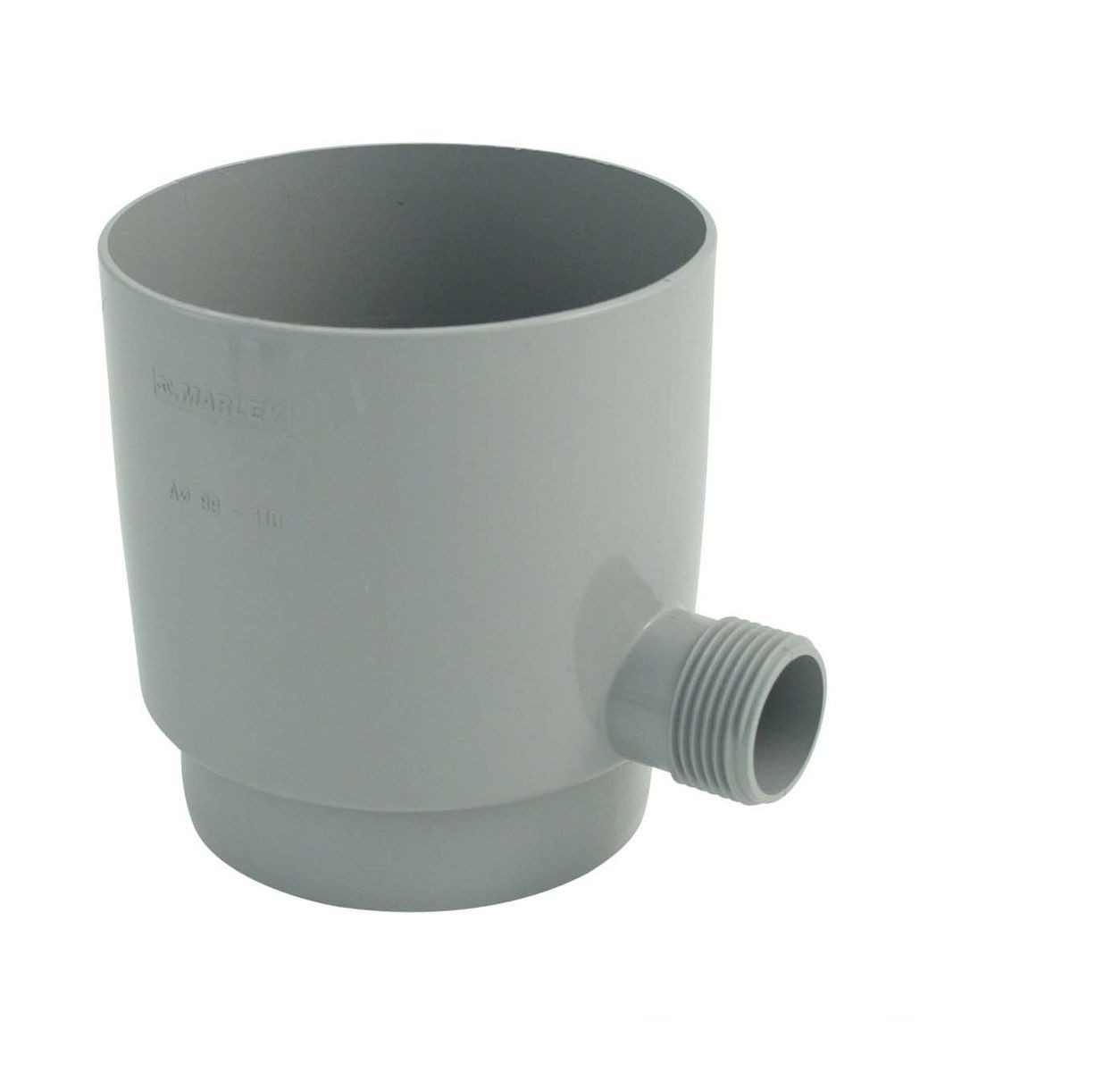 Marley Deutschland GmbH Entwässerungsrinne Regensammler + Überlaufstop DN 105mm grau, 1-St., Hoher Wirkungsgrad >95%
