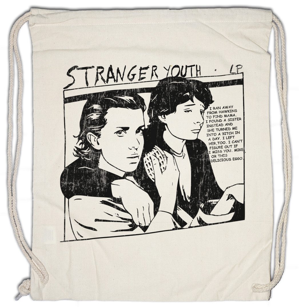 Urban Backwoods Turnbeutel Stranger Youth Turnbeutel Cover Album Platten Schallplatte Sonic LP (1-tlg), Things Seven Dustin Lucas