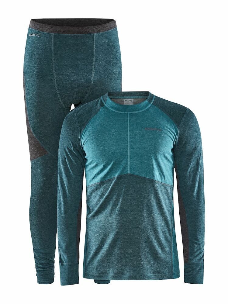 Craft Langarmshirt Funktionsunterwäsche-Set CORE Wool Mix (Langarmshirt+Hose lang)