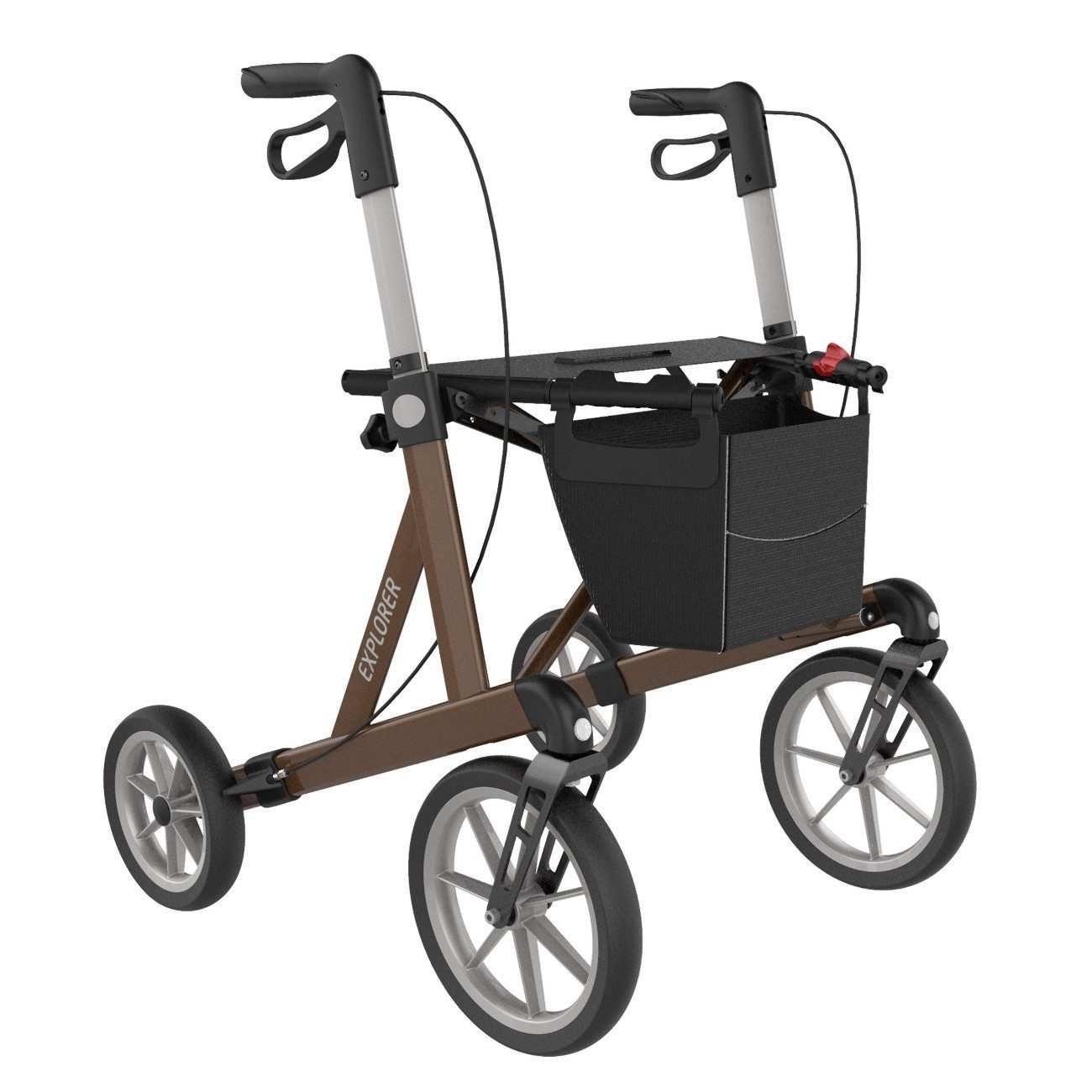 Rehasense Rollator Outdoor Rollator Explorer von Rehasense bis 200kg, Sitzhöhe 53 cm