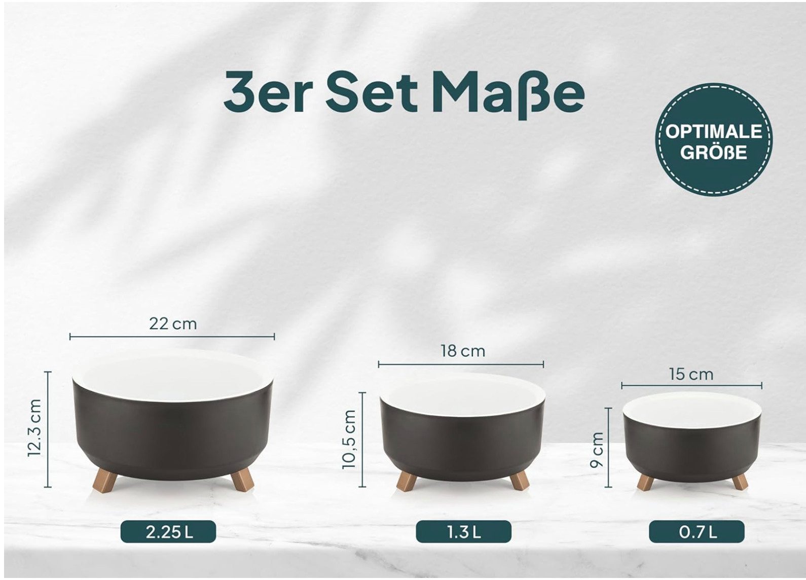 uandu home Blumentopf Set 3 Größen, günstig online kaufen
