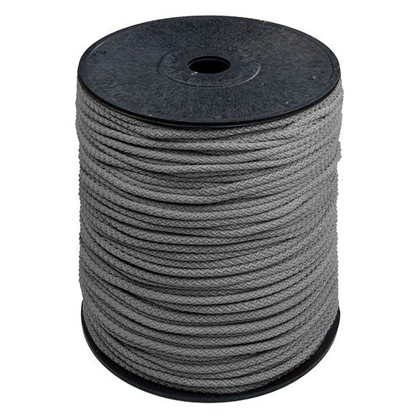 maDDma 200m Polyester-Seil Ø 5,5mm, Farbwahl Seil, grau