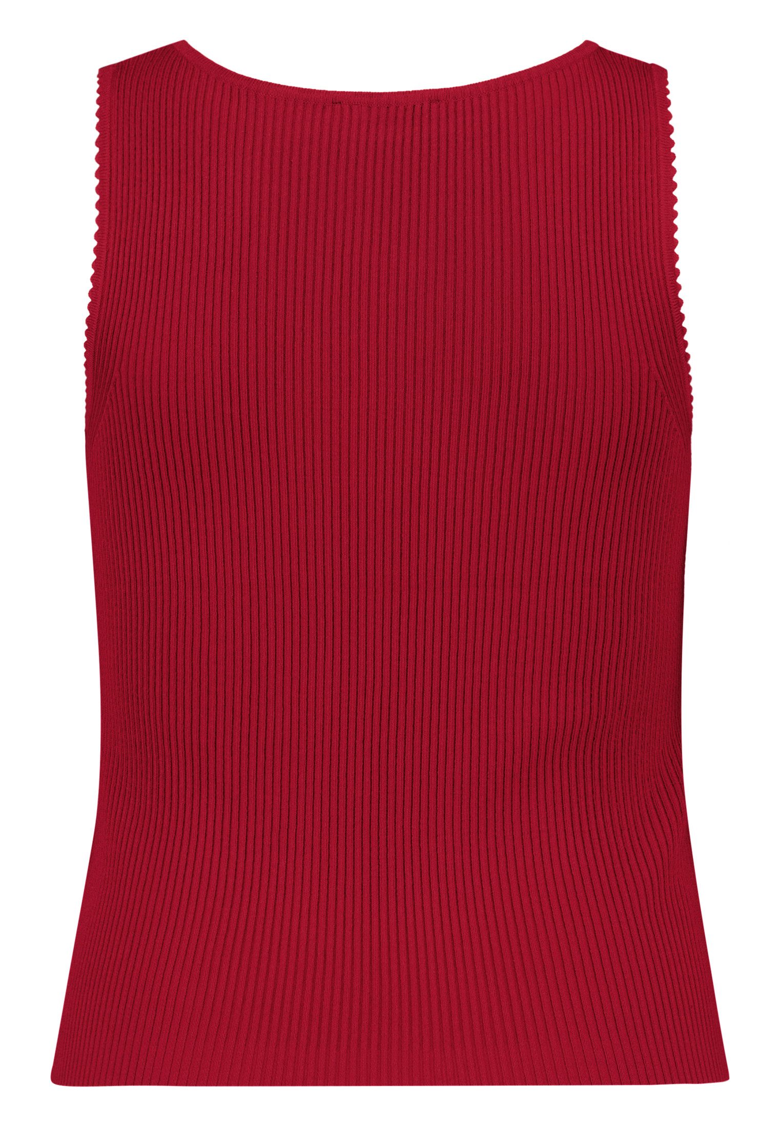 Zero Stricktop Damen ohne Arm mit Wellenkante