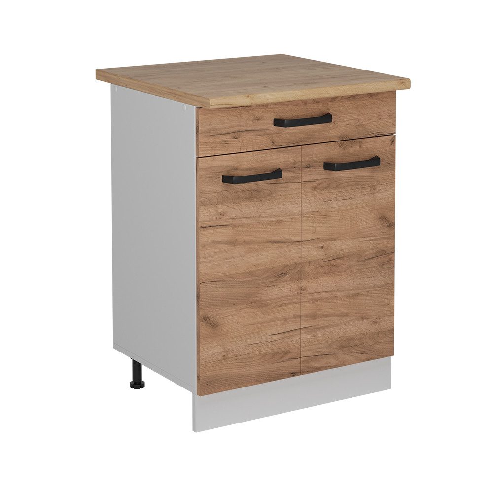 Vicco Unterschrank R-Line, Goldkraft Eiche/Weiß, 60 günstig online kaufen
