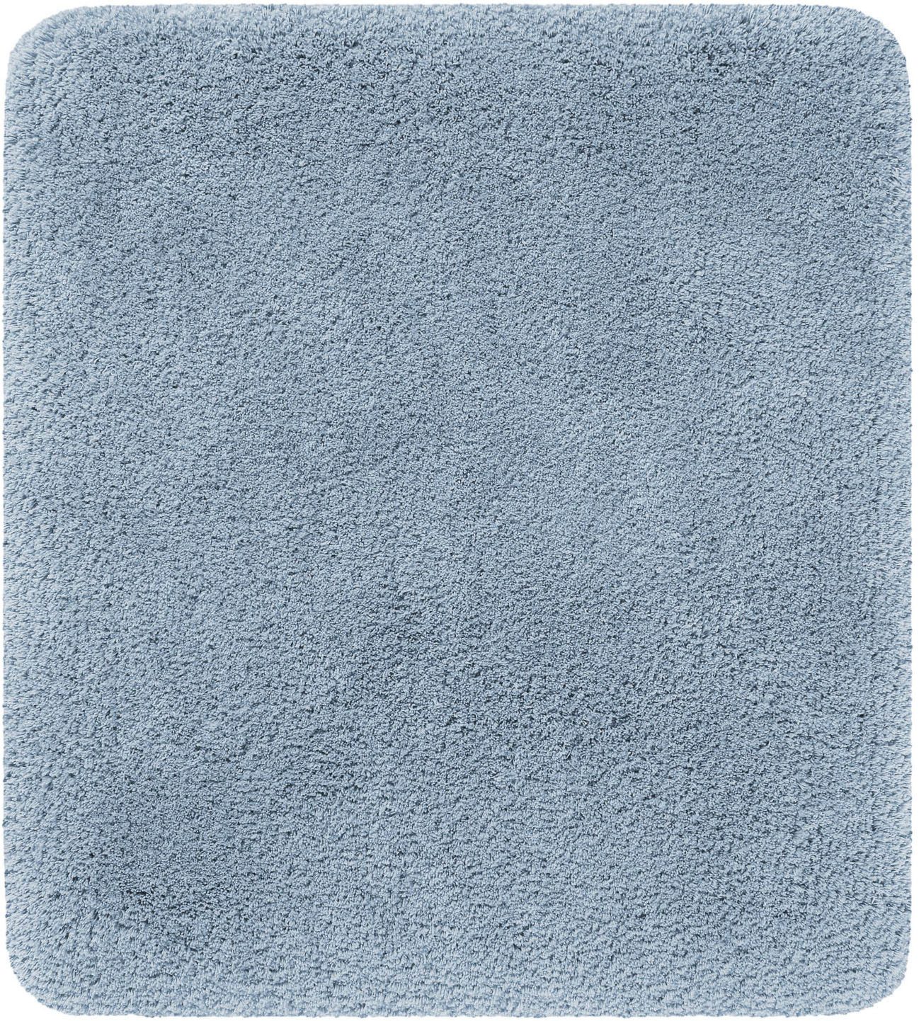 Homie Living Badematte Porto Azzurro, Höhe 30 mm, rutschhemmend beschichtet, schnell trocknend, fußbodenheizungsgeeignet, Polyester, rechteckig, Badteppich, uni, rechteckig & rund, waschbar, Badezimmerteppich