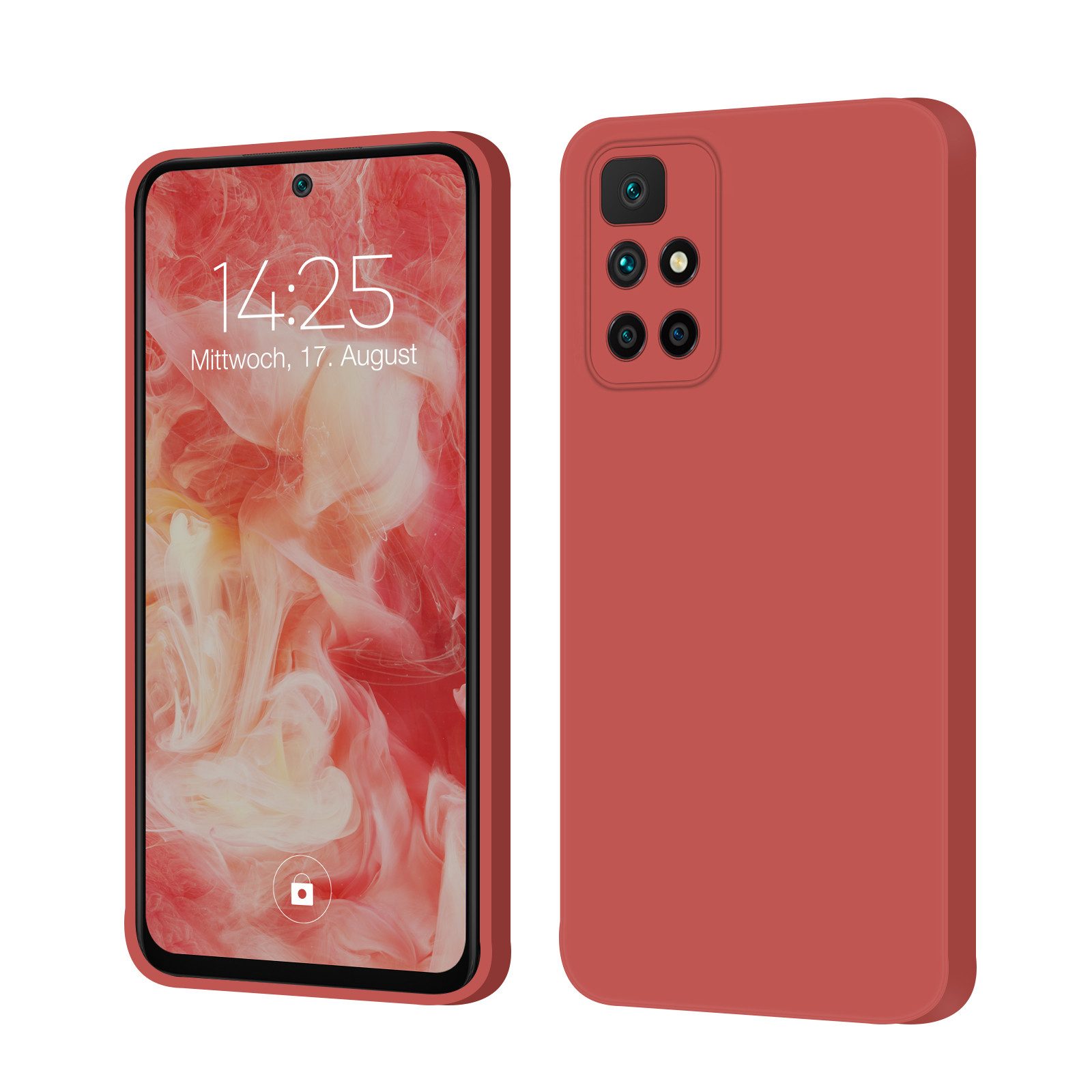 Tec-Expert Handyhülle SoftGrip Cover Hülle für Xiaomi Redmi 10, Handy Case Bumper integrierter Kameraschutz flexibel