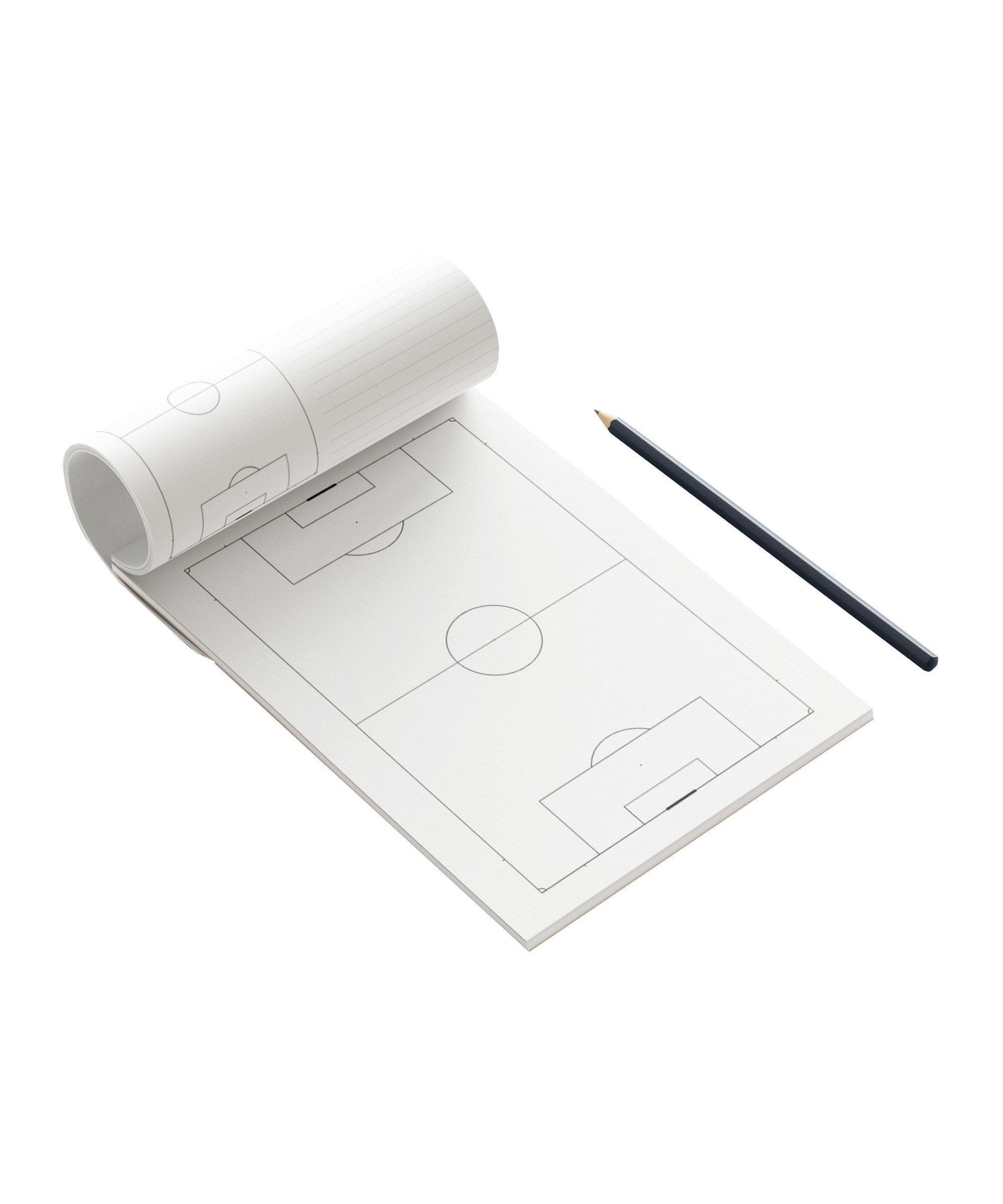 Cawila Trainingshilfe Cawila PRO Notepad, Fußball, 50 Blatt, A5