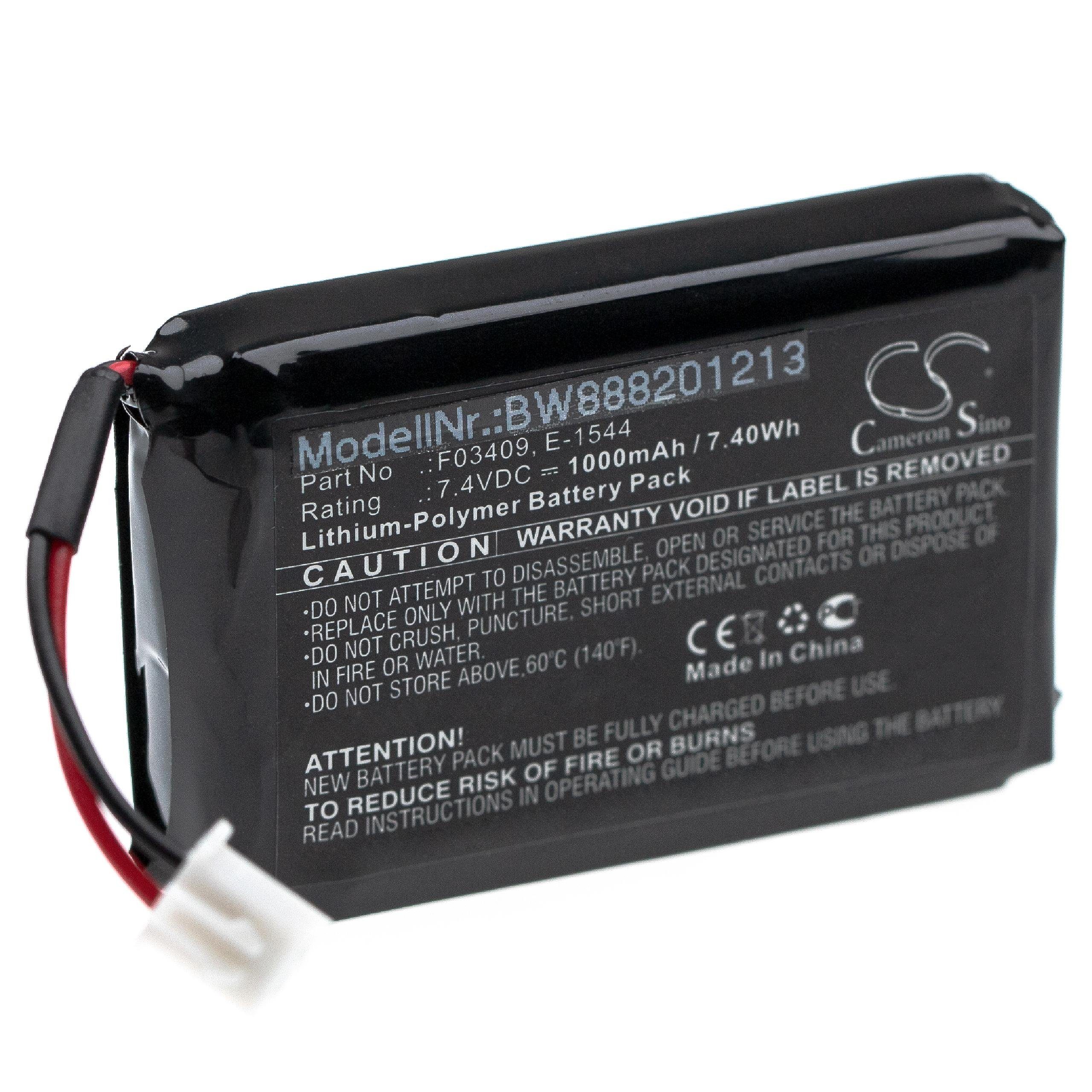 Vergünstigung vhbw passend für WS-6906, WS-6932, 1000 WS-6912, Akku Satlink mAh WS-6909, WS-6908