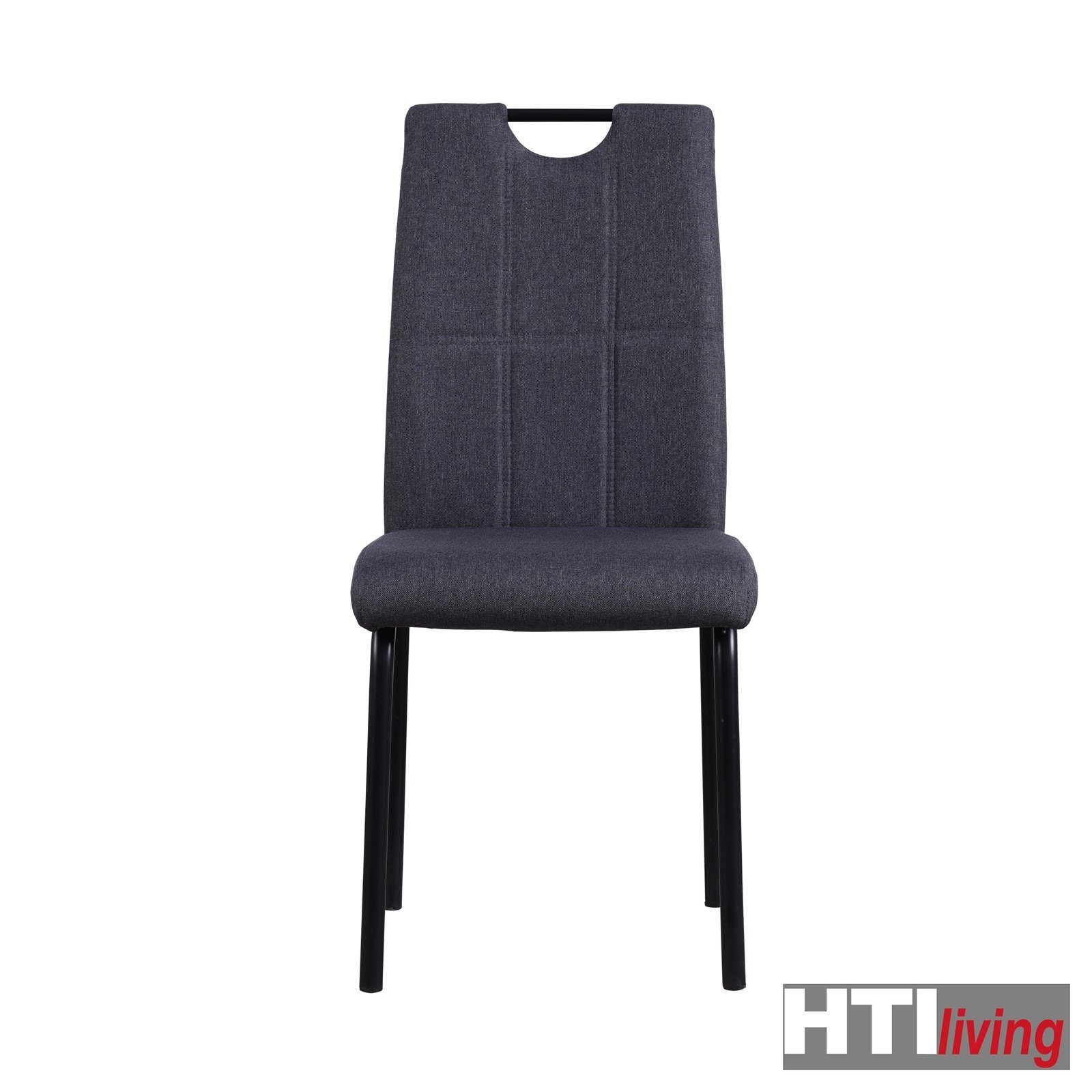 HTI-Living Esszimmerstuhl Stuhl Denton 2er-Set (Set, Esszimmerstuhl 2 Grau St)