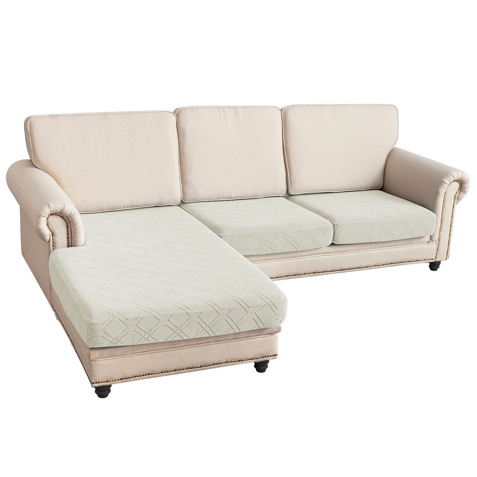 Sunicol Sofabezug L Form, Jacquard Ecksofa günstig online kaufen