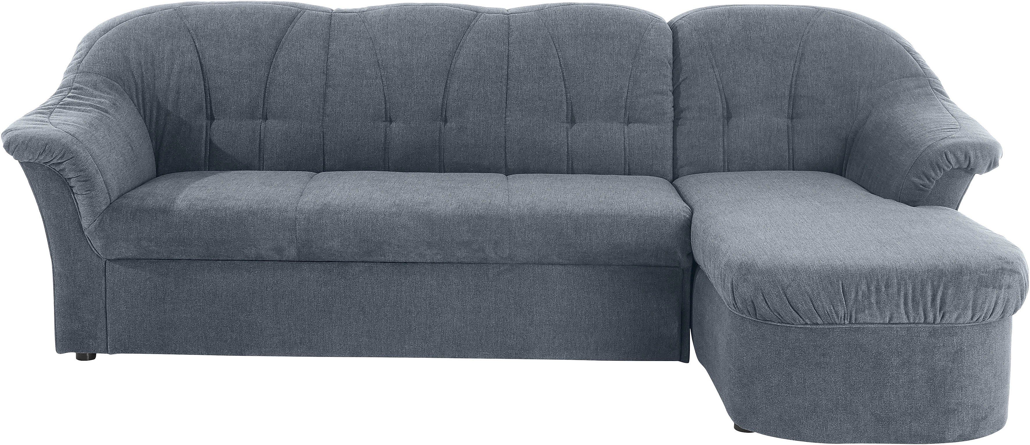 DOMO collection Ecksofa "Pegnitz, elegante Rückensteppung, kompakte Stellma günstig online kaufen
