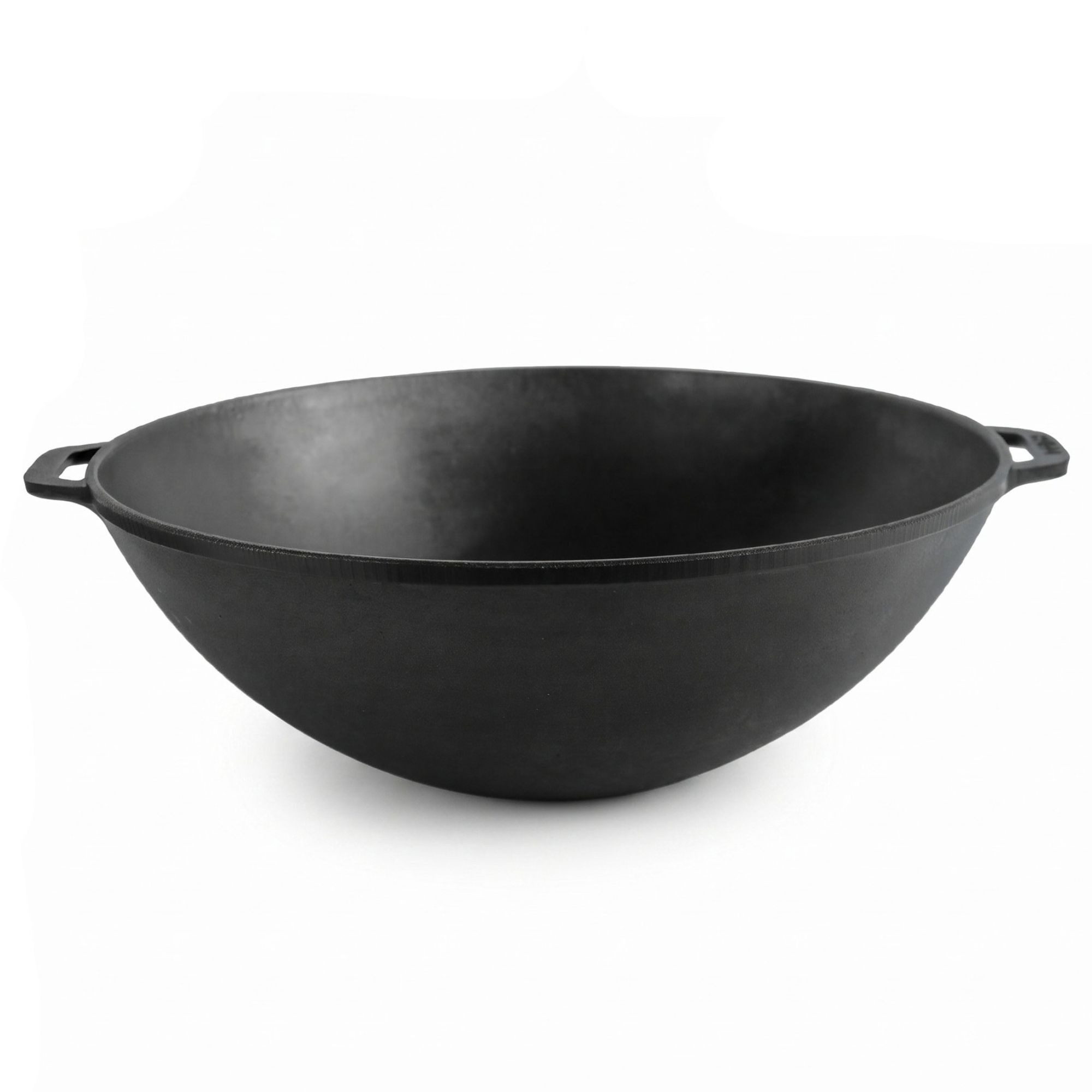 4BIG.fun Wok Gusseisen Kazan 8L Asia Kessel Campingtopf Kochtopf alle Herdarten, Gusseisen (Bratentopf Eisentopf Woktopf, Gusseisentopf Kochkessel Gusstopf), Wokpfanne Asiapfanne Kasan