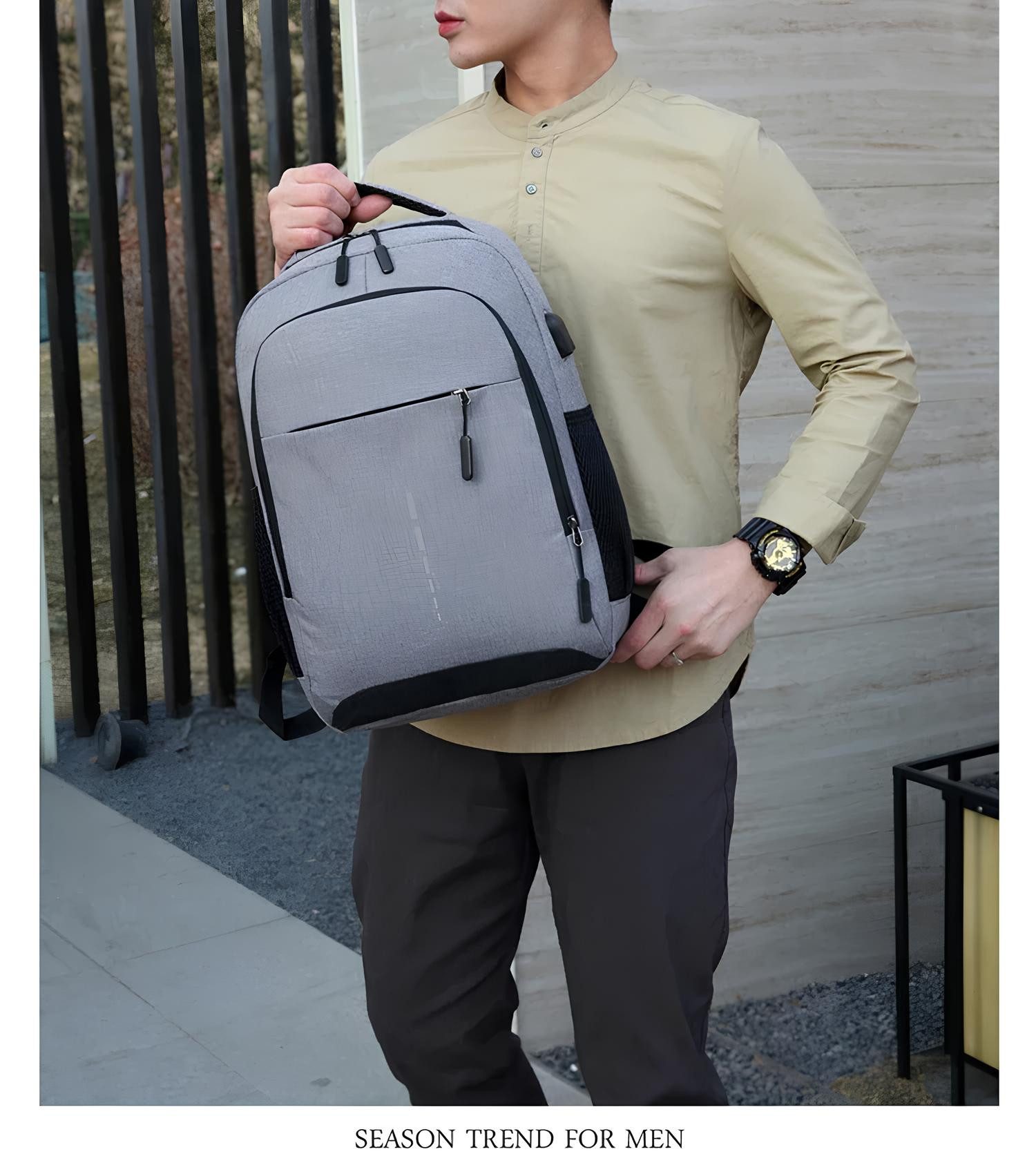 Athlix Rucksack Freizeitrucksack Freizeit Rucksack 35L Herren Damen Camping, Reisen, Oxford-Stoff, Wasserabweisend, 35L Kapazität, USB-Ladeanschluss