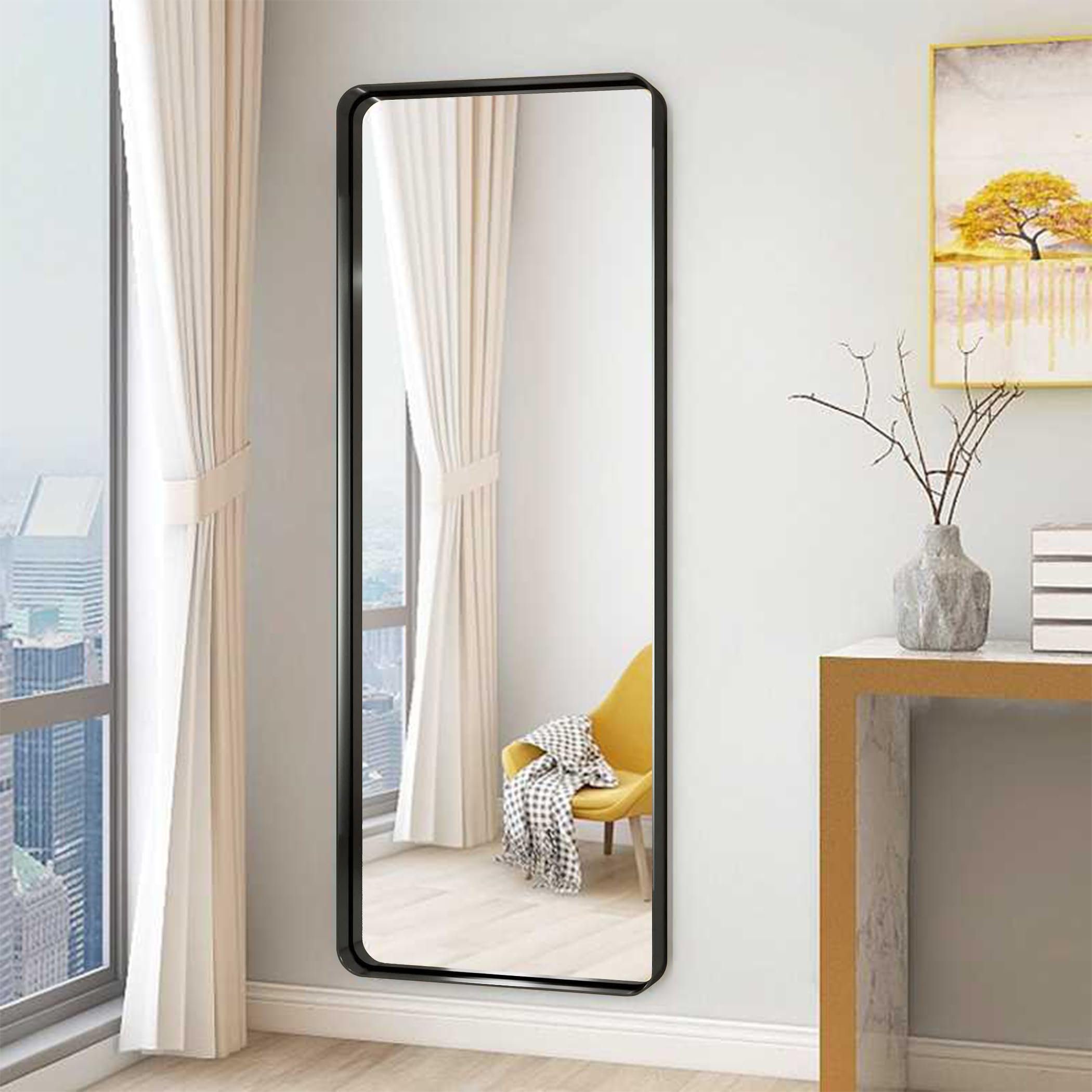 Fine Life Pro Ganzkörperspiegel 55x165cm raumhoher Spiegel (Foyer-Spiegel),  Durchgehender Spiegel mit Rahmen