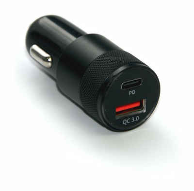 IWH Dual USB C Auto 3.0 A Ladestecker Zigarettenanzünder 12-24 V USB-Ladegerät