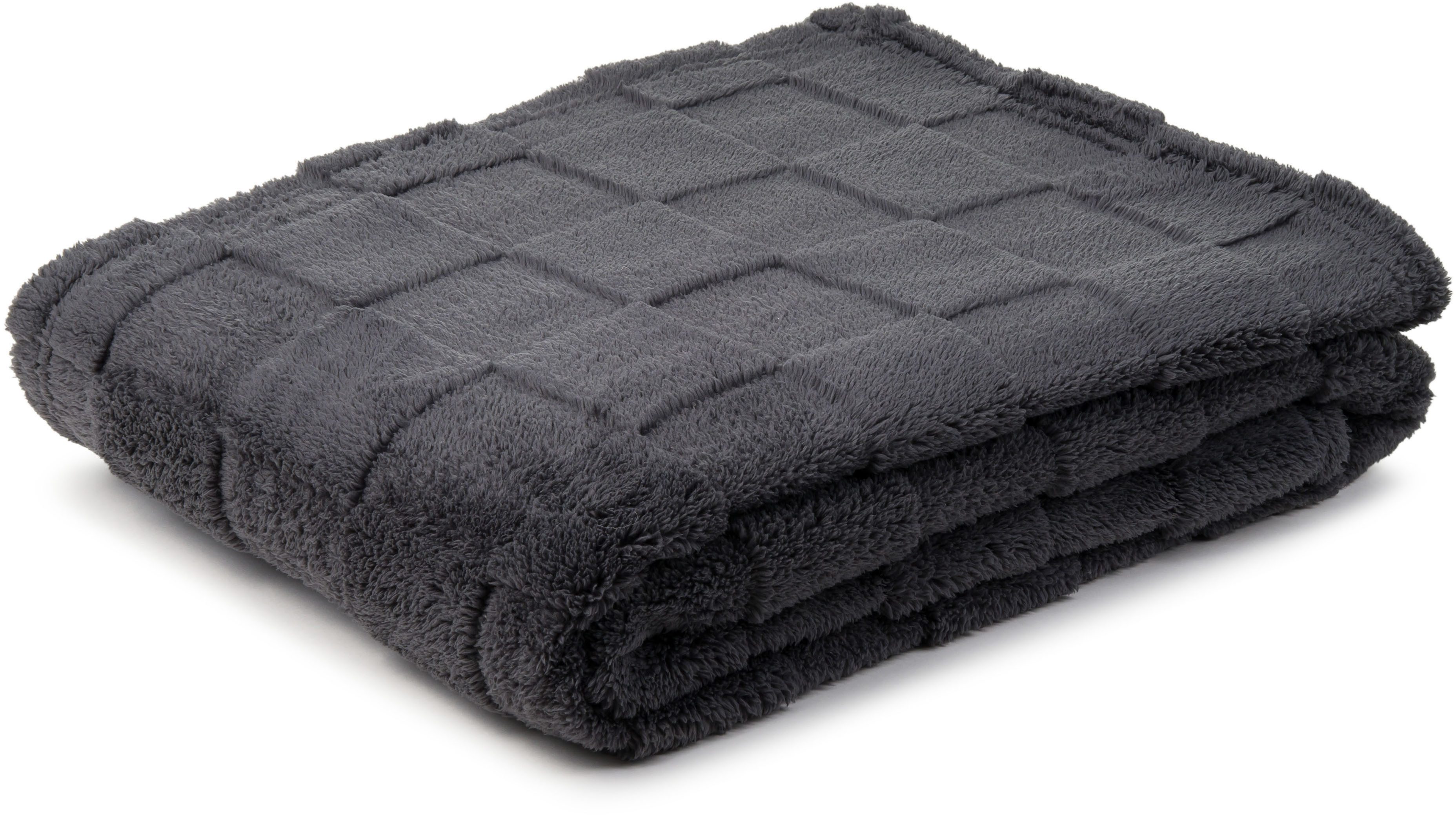 Wohndecke FRANKA Jacquarddecke, Gözze, im modernen Design, aus 100 % Polyester Mikrofaser, rundum gesäumt