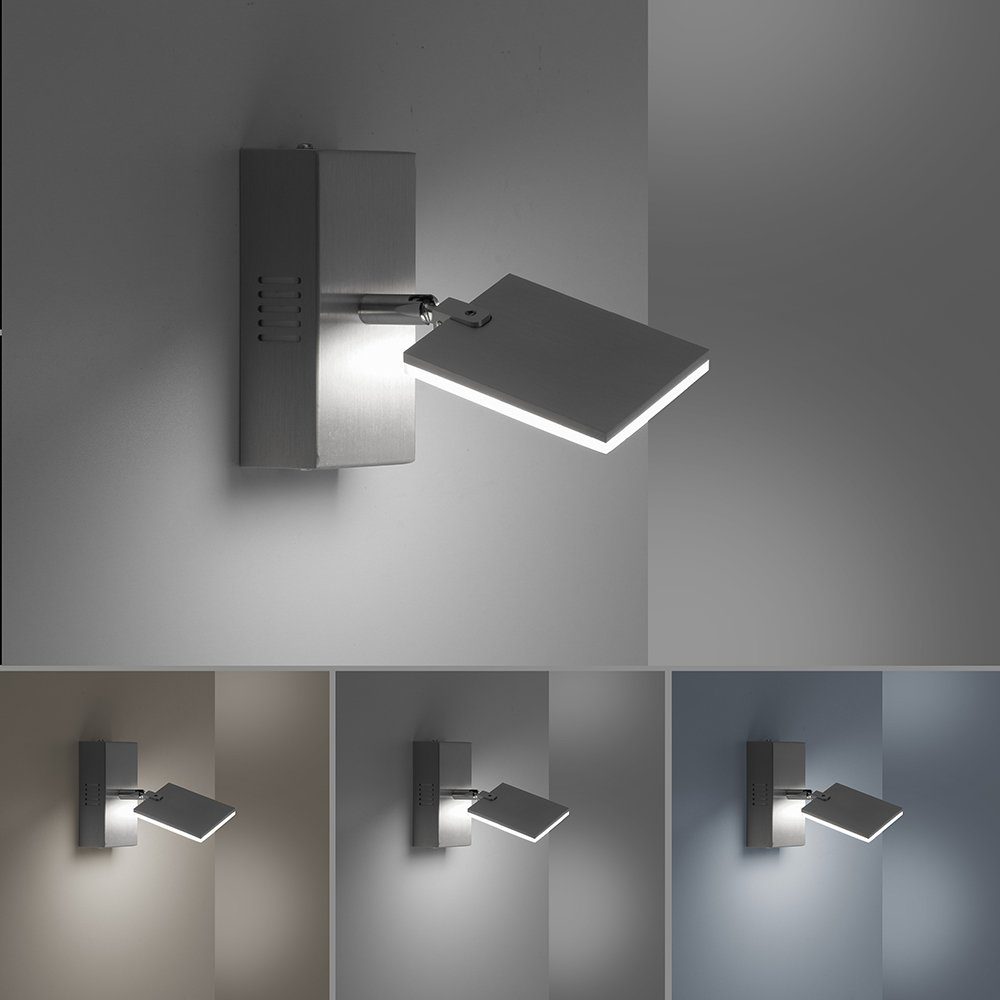 LED Fernbedienung, inkl. drehbar PURE Wandleuchte LED dimmbar dimmbar, MIRA, Schnurschalter, Neuhaus LED Wandleuchte Leuchtmittel, CCT aluminium CCT, Fernbedienung Spot Paul Strahler Memoryfunktion,