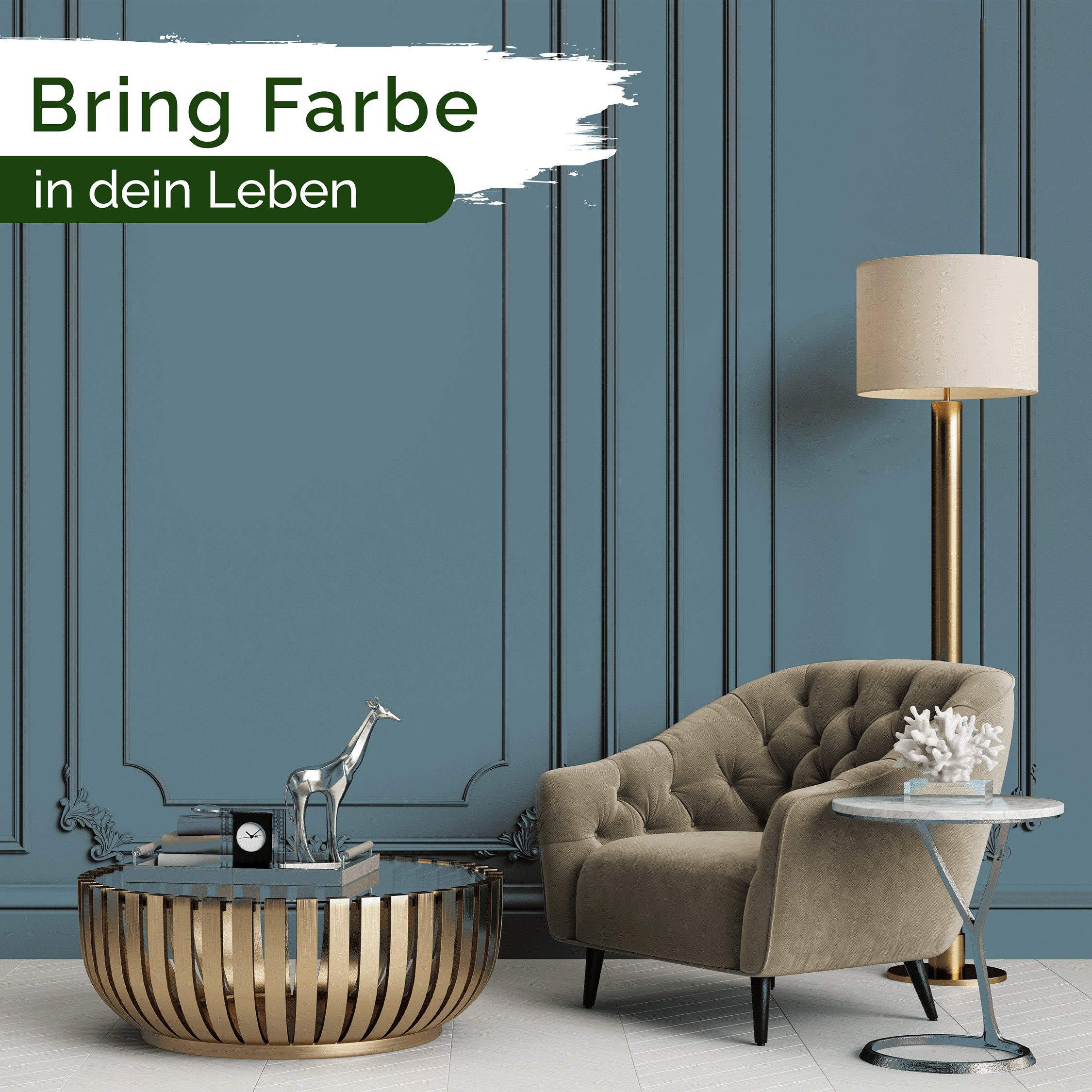 Veluxis Wandfarbe Veluxis® Wandfarbe Universal, Deckkraft-Klasse 1, Streifenfrei, tropfarm & VOC-frei