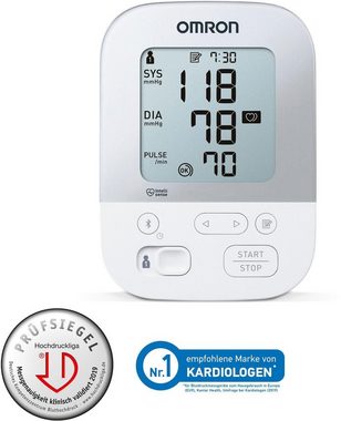 Omron Oberarm-Blutdruckmessgerät X4 Smart, mit Bluetooth und Intelli Wrap Manschette