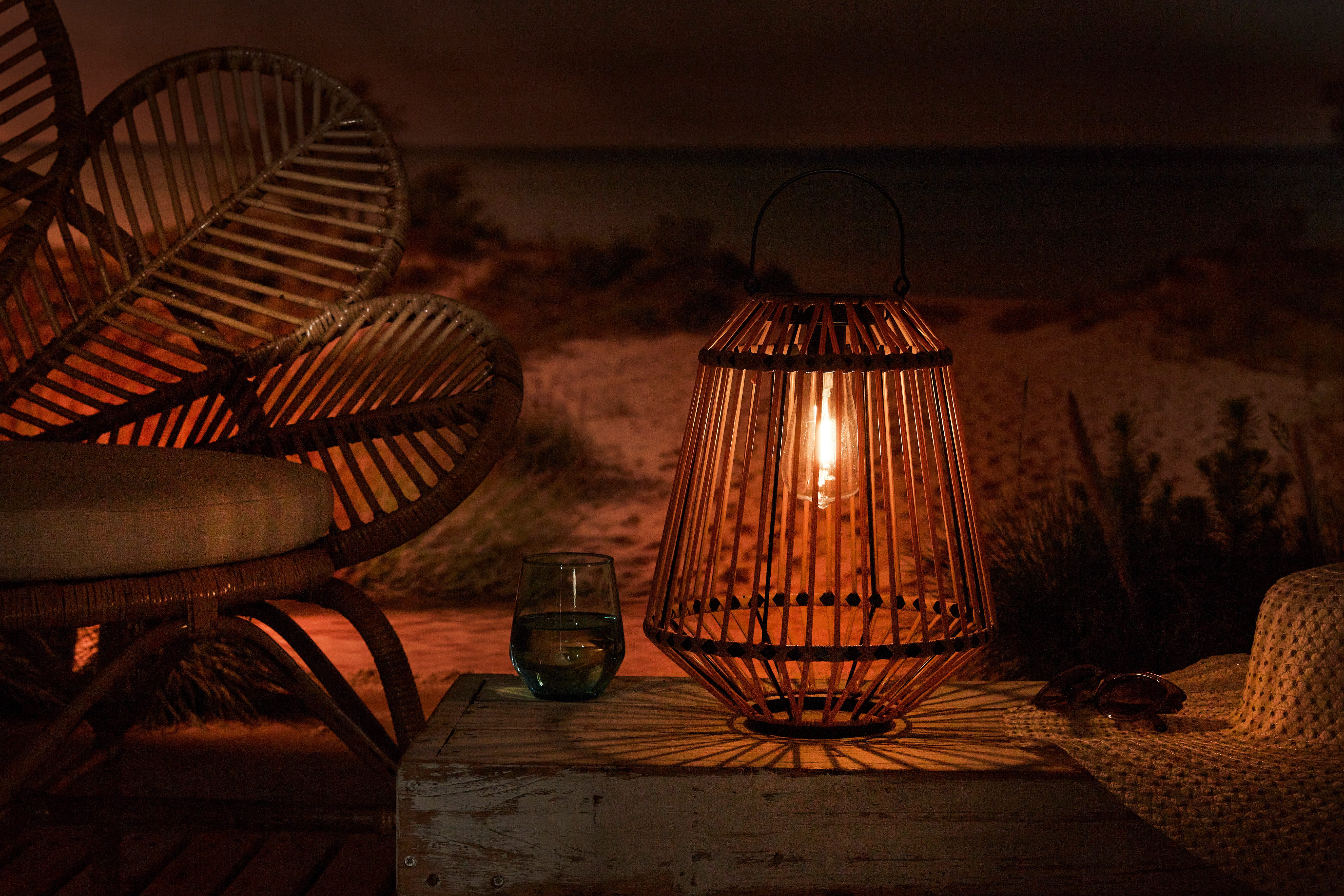 Luxform Außen-Tischleuchte Solar-Tischlampe - Ibiza - LED - 15 Lumen, LED fest integriert, Solarbetrieben