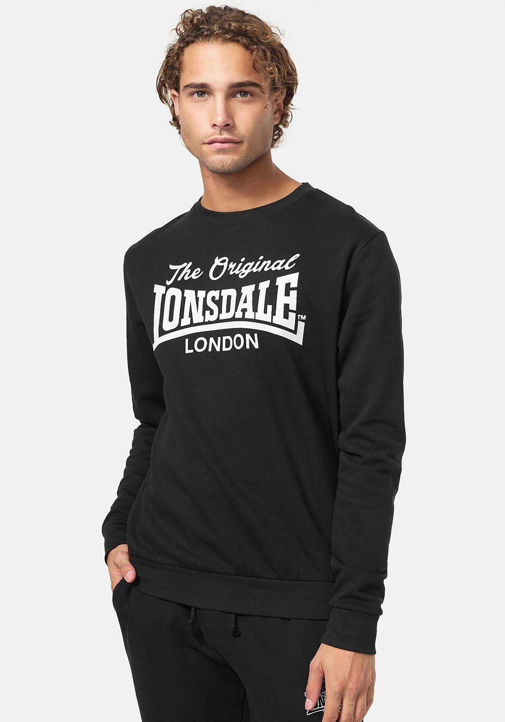 Lonsdale Sweatshirt Black/White