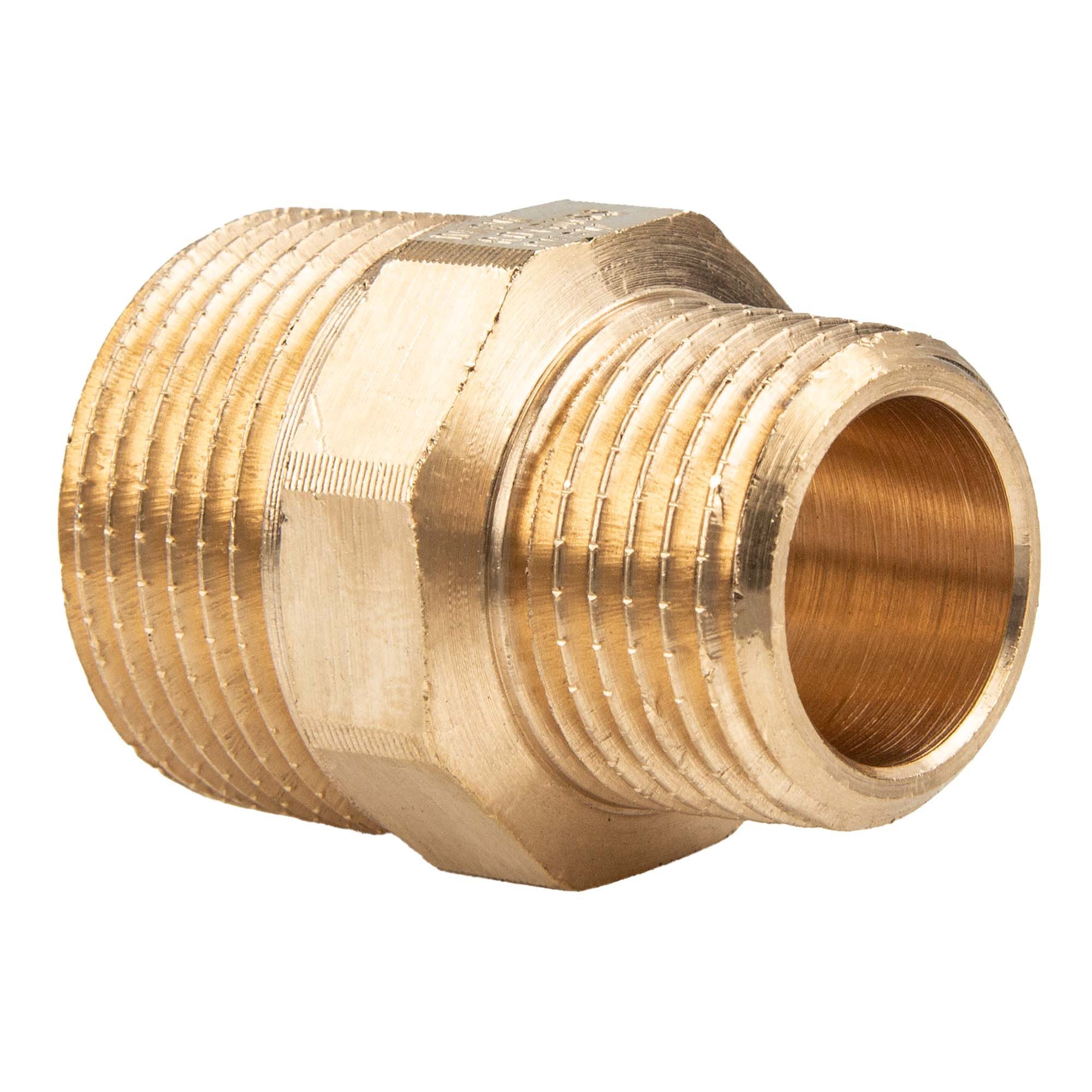 Viega Gewindefitting Rotguss Reduziernippel AG/AG Typ 3245 DVGW, 1/4 x 1/8 Zoll