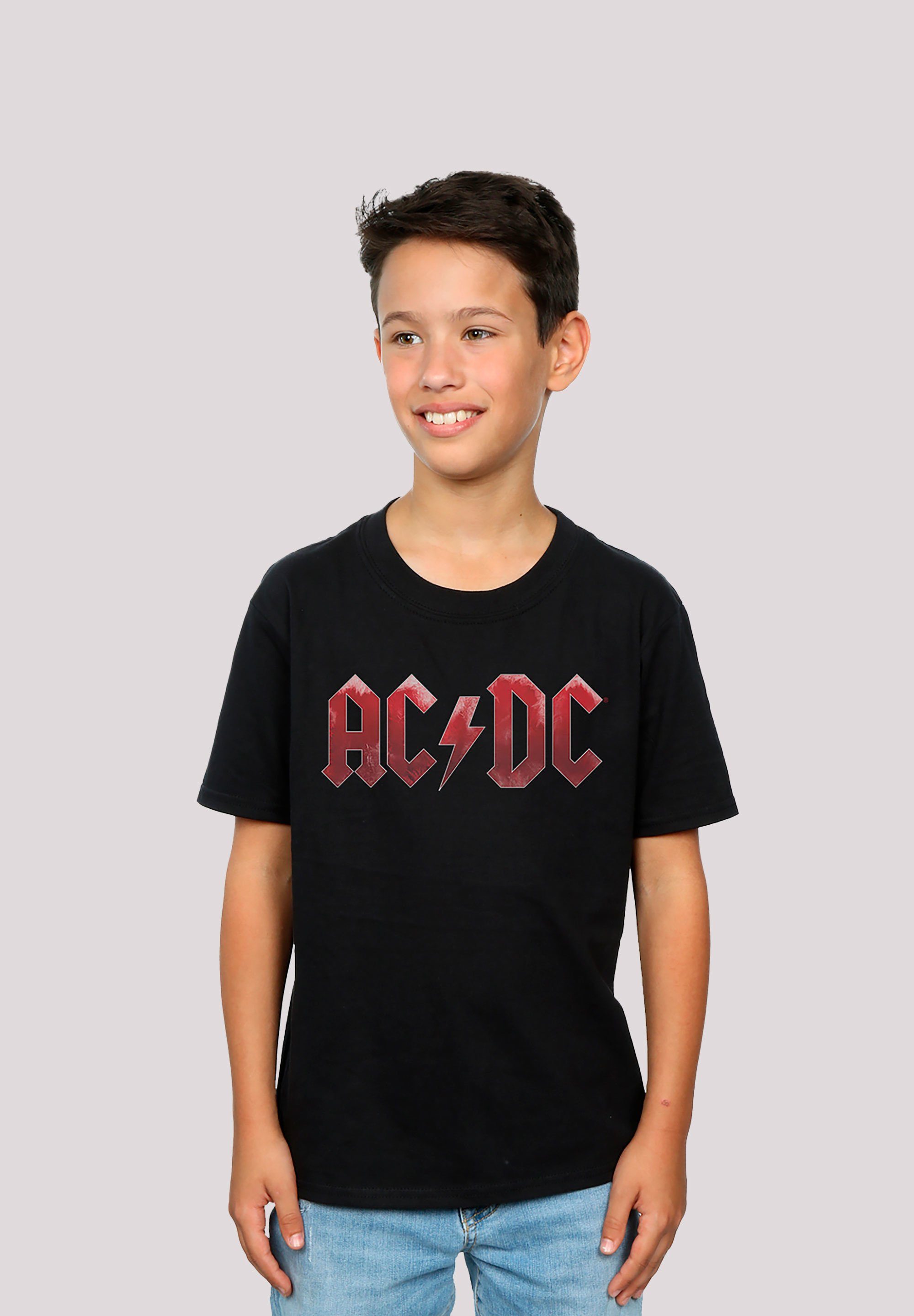 F4NT4STIC T-Shirt ACDC Logo Ice Print & für Kinder Red Herren