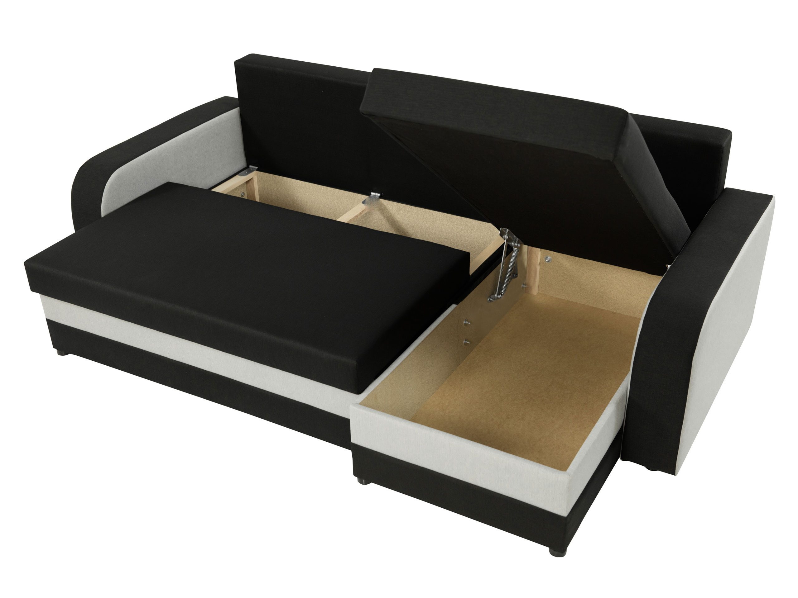 MIRJAN24 Ecksofa Kris Cord, mit Schlaffunktion und zwei Bettkasten, L-Form mit Kissen-Set, L: 238 cm