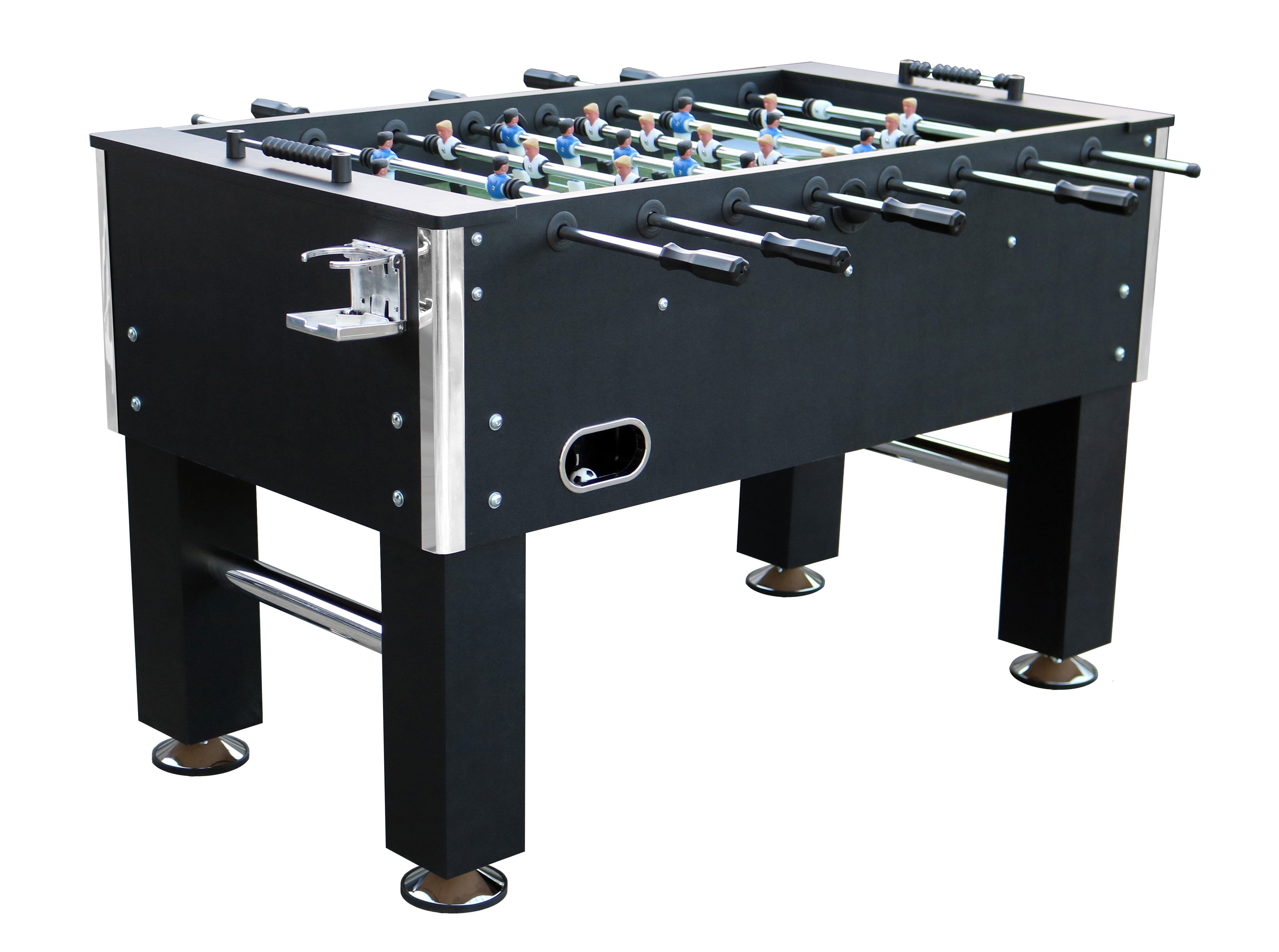 L.A. Sports Kickertisch Kicker Table 5“ Kickertisch Tischfußbal verchromte Spielstangen, besonders stabil, mit verchromten Elementen