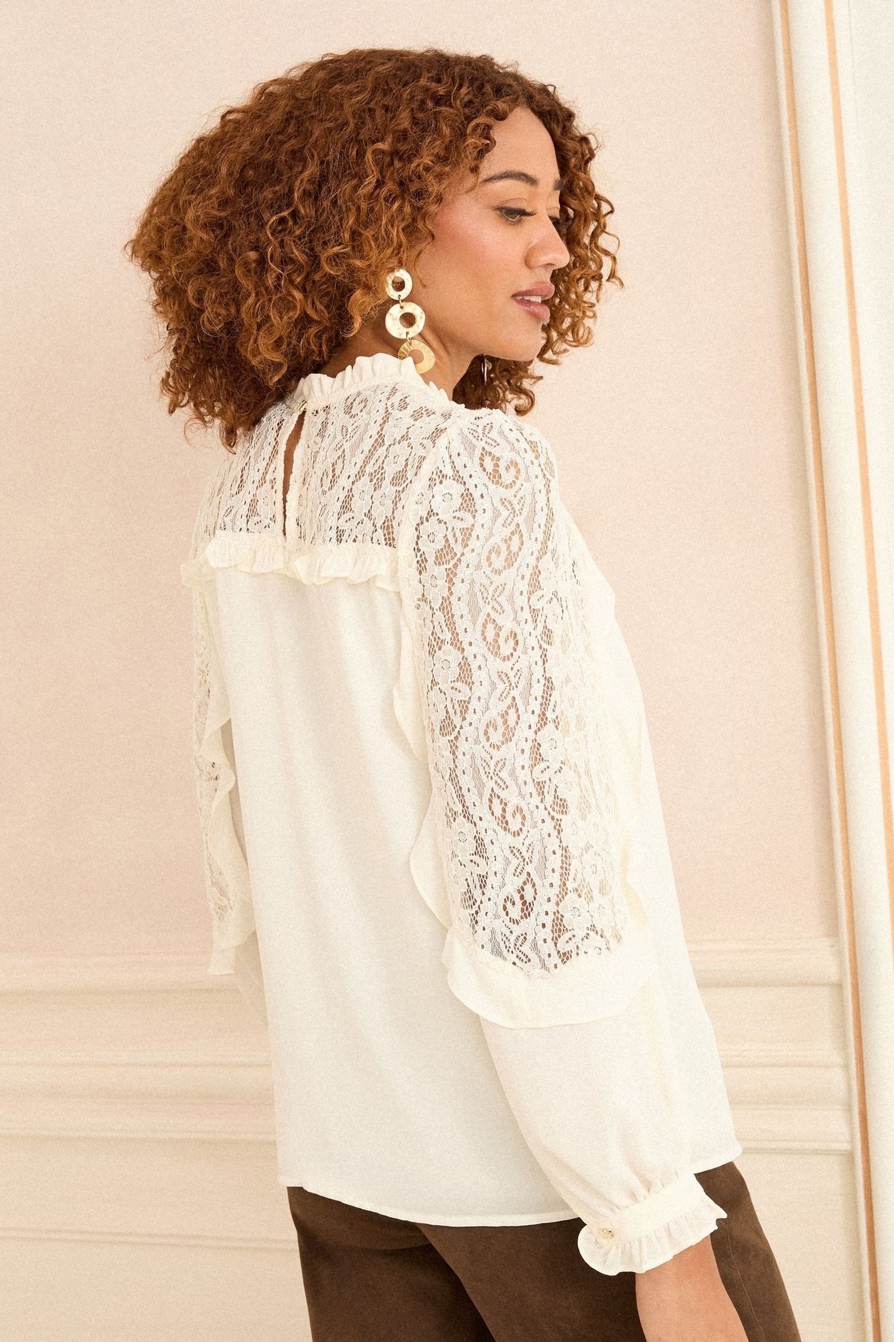 Love & Roses Langarmbluse Love & Roses Langärmelige Bluse mit Stickerei (1- günstig online kaufen