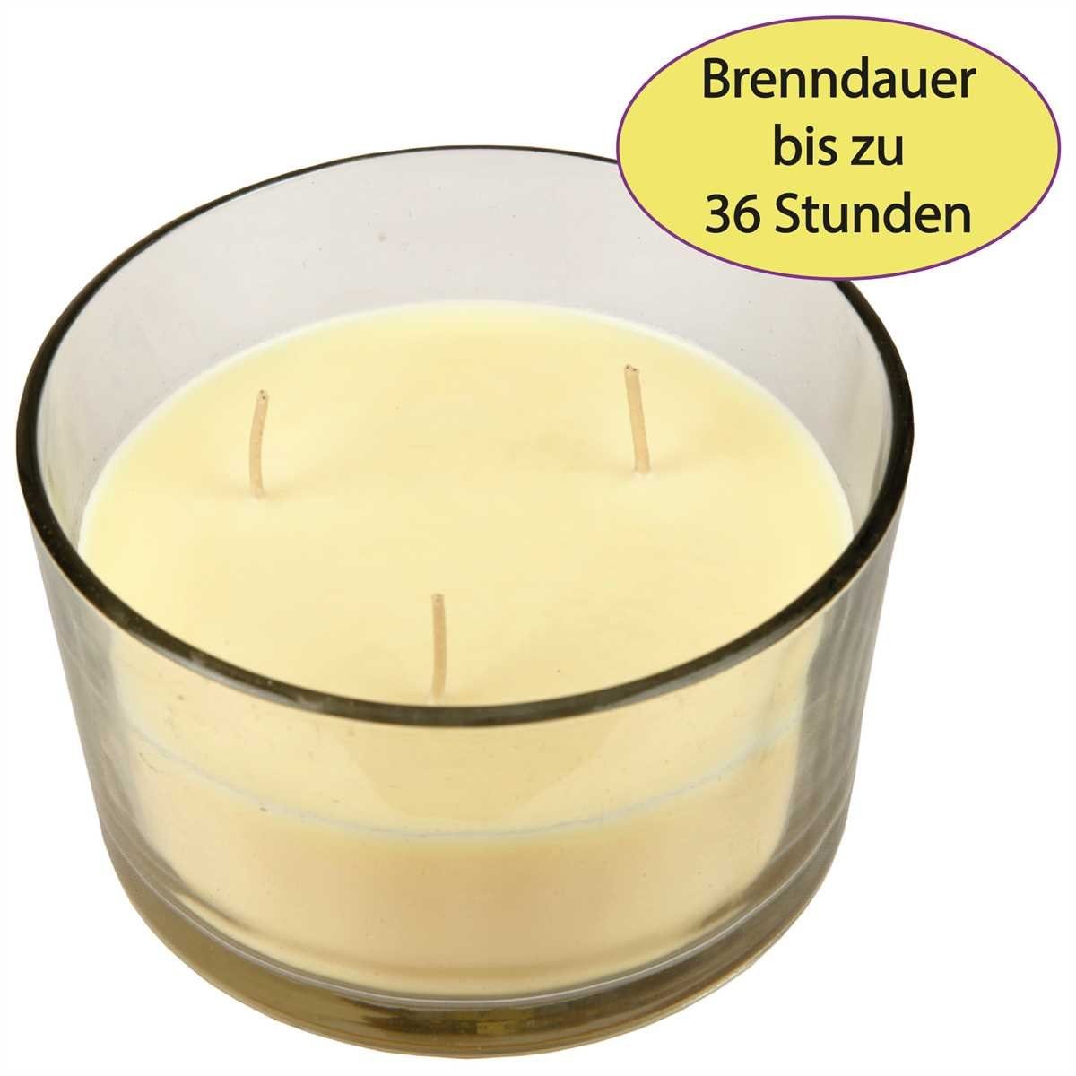 HS Candle Duftkerze "Cocktail Edition" (1-tlg), Duftkerze im Glas - 36 Stunden Brenndauer - 3-Docht Kerze