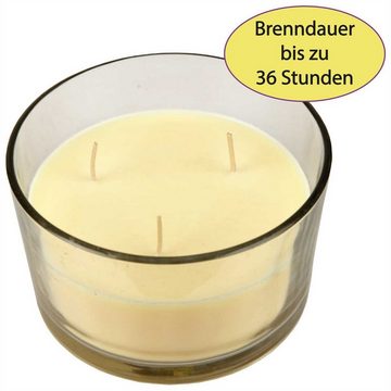 HS Candle Duftkerze Longdrink Edition (1-tlg), Duftkerze im Glas - 36 Stunden Brenndauer - 3-Docht Kerze