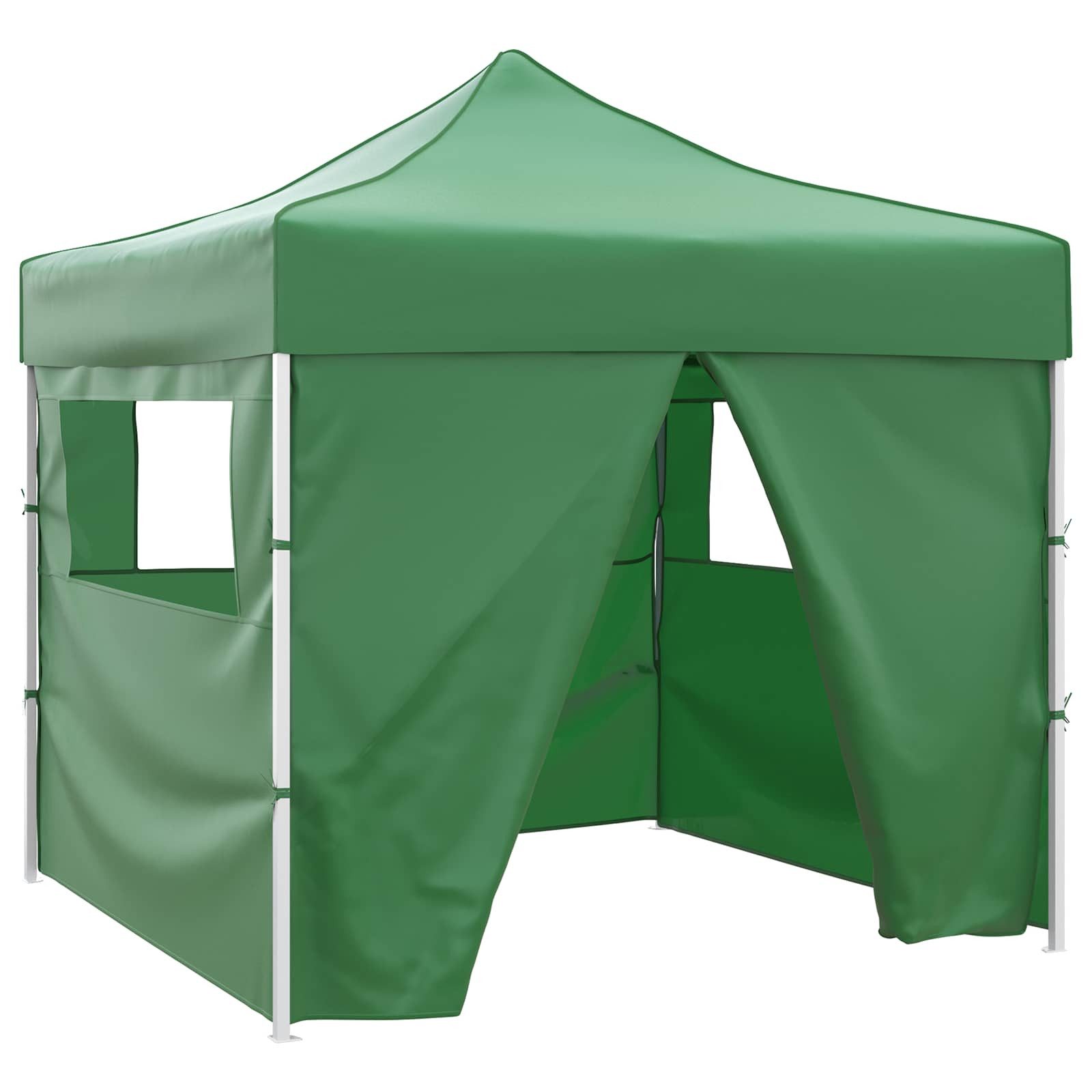 vidaXL Partyzelt Party-Zelt 291 x 291 x 315 cm Grün Oxford-Stoff