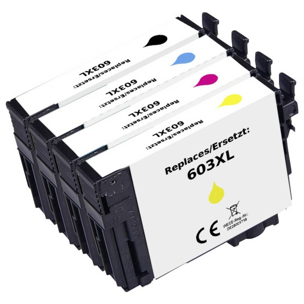 Renkforce Druckerpatrone ersetzt Epson 603XL, T03A6, T03A1, T03A2, T03A3, T03A4 Tintenpatrone