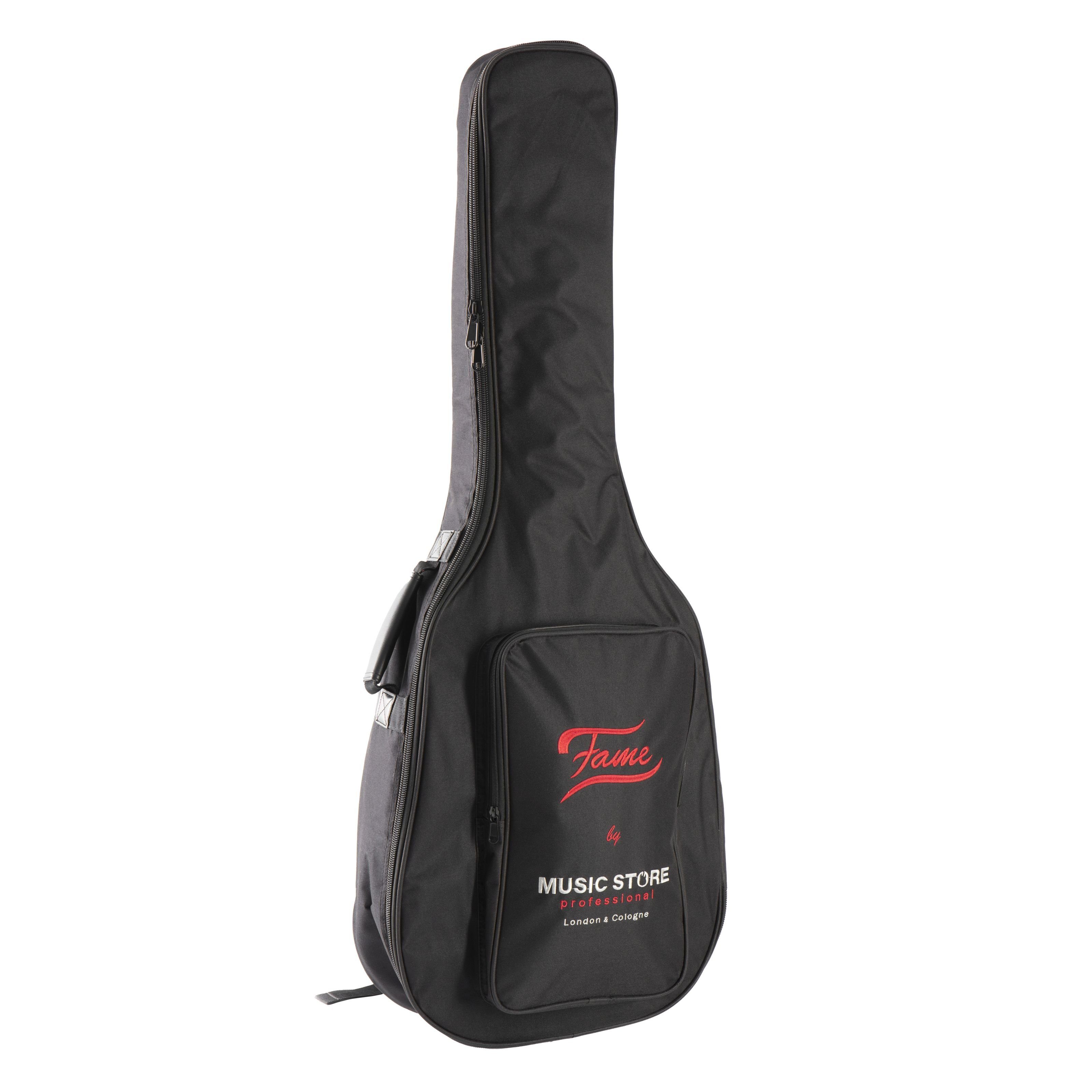 Gigbag Gitarrentasche, Akustik-Gitarre wetterfeste Westerngitarre, Gitarrentasche FAME für