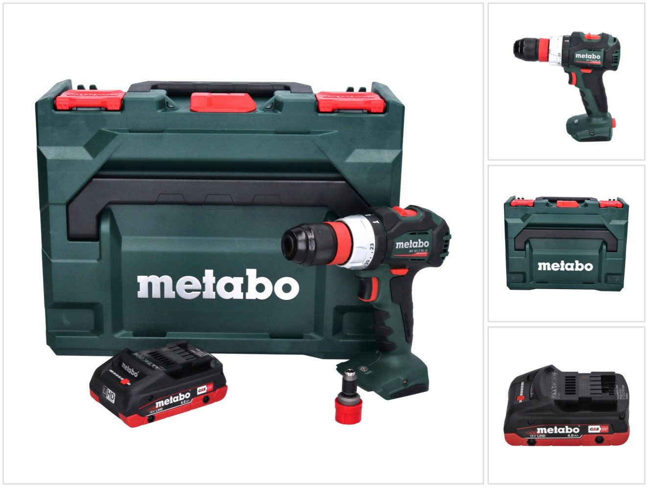 metabo Akku-Schrauber BS 18 LT BL Q Akku Bohrschrauber 18 V 75 Nm Brushless
