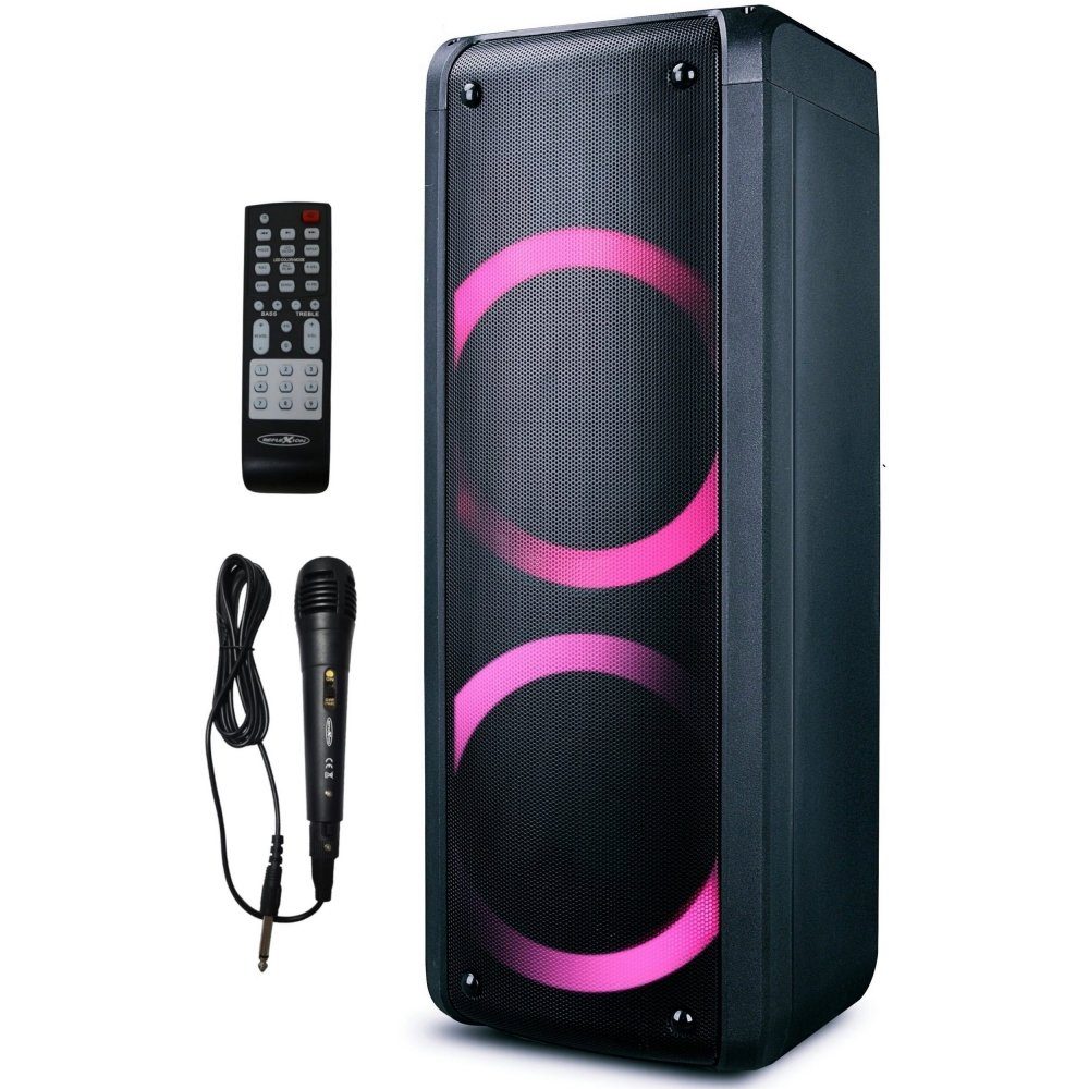 Reflexion PS09BT - Bluetooth-Lautsprecher - 500 Watt-LCD Digitalanzeige -schwarz Bluetooth-Lautsprecher