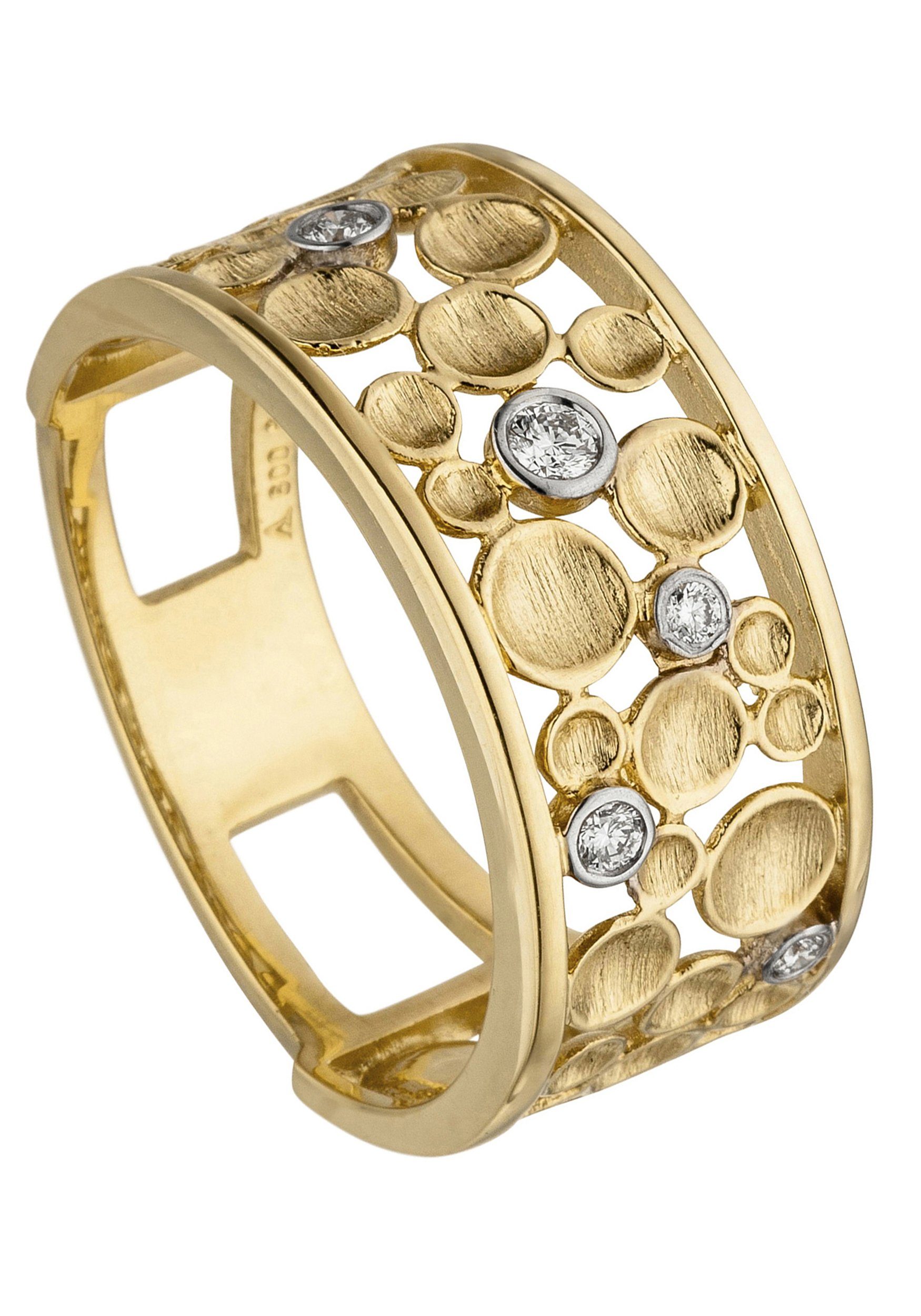 JOBO Fingerring Breiter Ring mit 5 günstig online kaufen