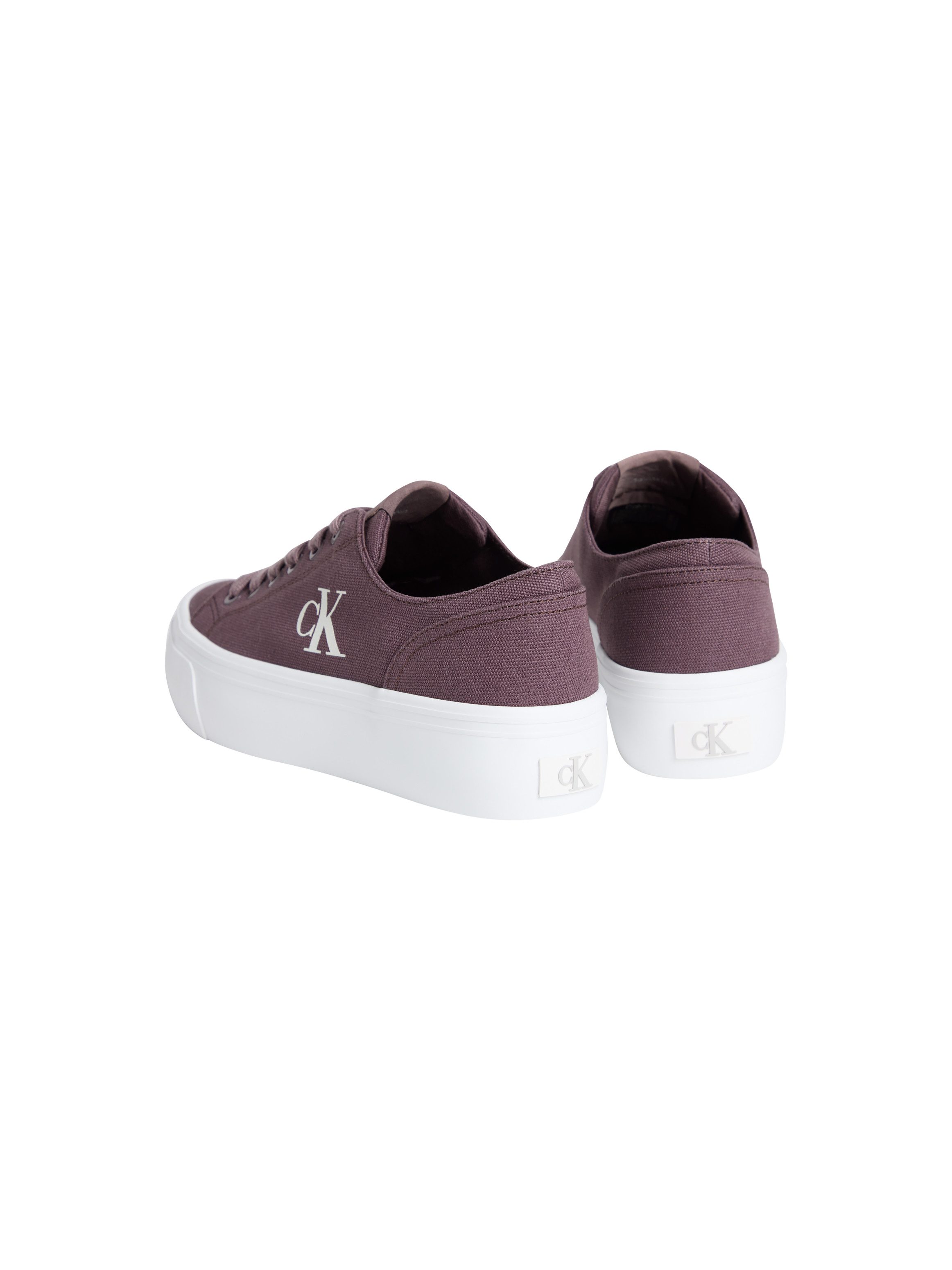 Calvin Klein Jeans VULC FLATFORM LOW CV MG Plateausneaker Schnürschuh, Freizeitschuh, Halbschuh mit seitlichem Logo