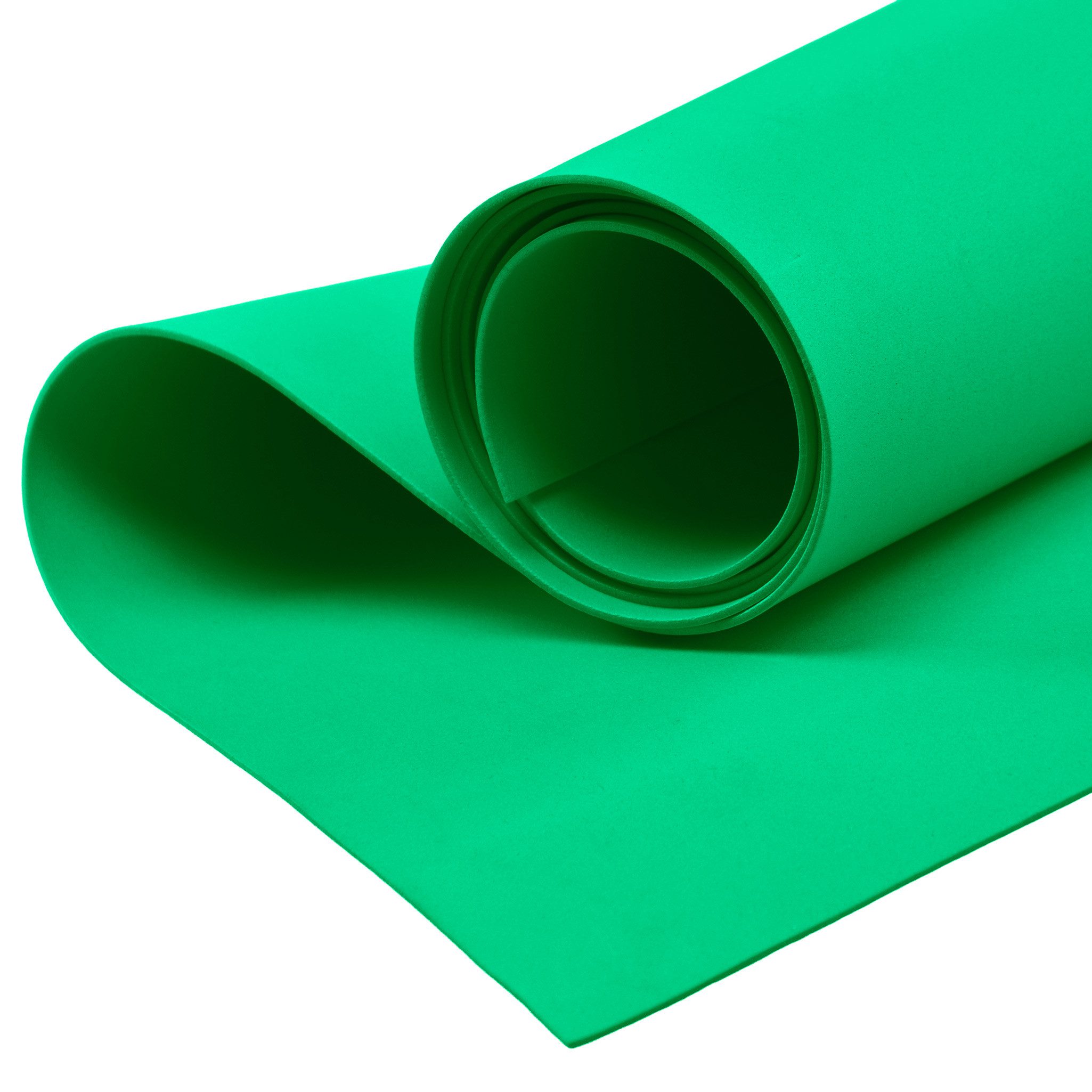 maDDma Moosgummi ab 0,5m Moosgummi 90cm breit Schaumgummi, smaragdgrün