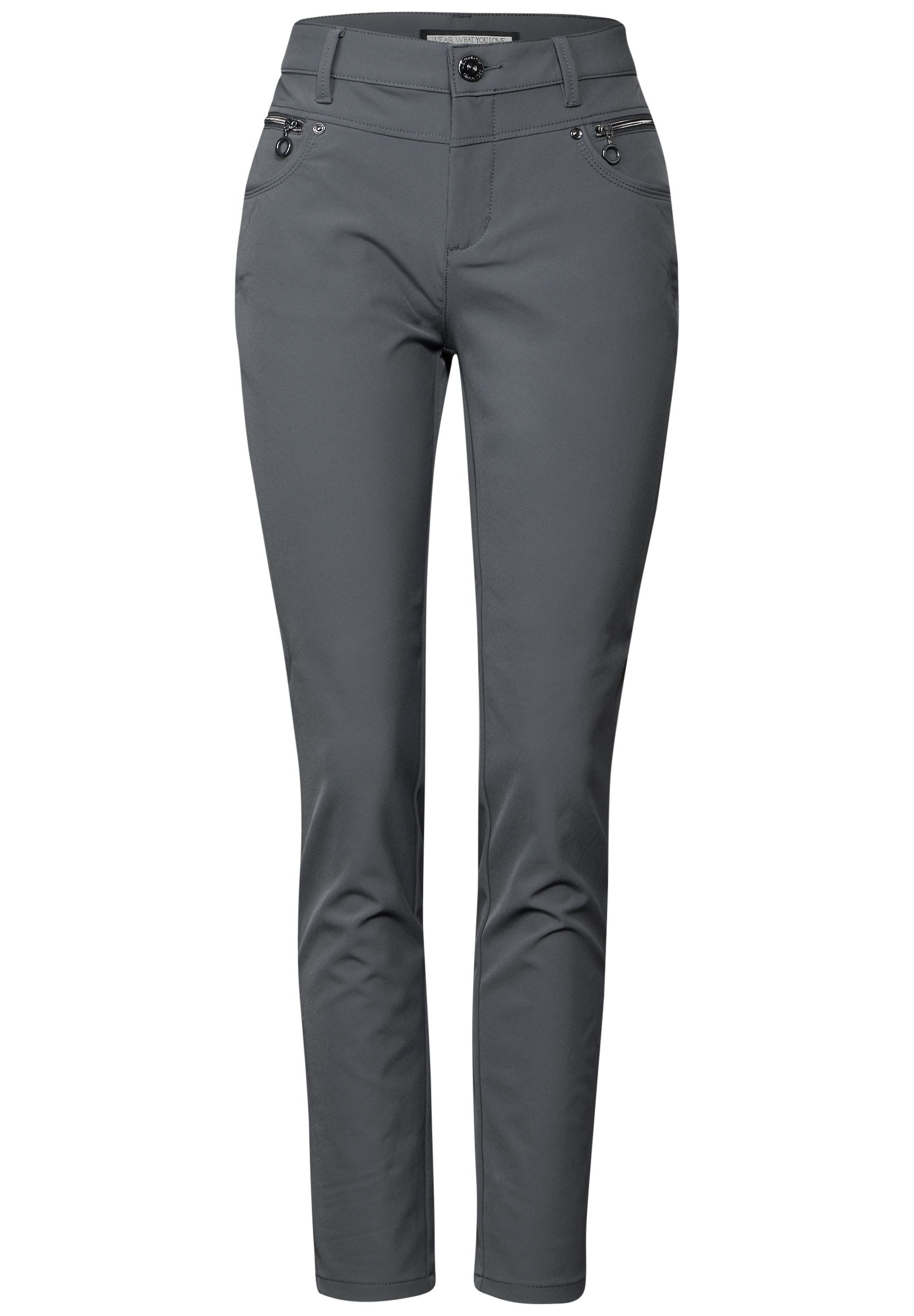 STREET ONE Röhrenhose, Middle Waist günstig online kaufen