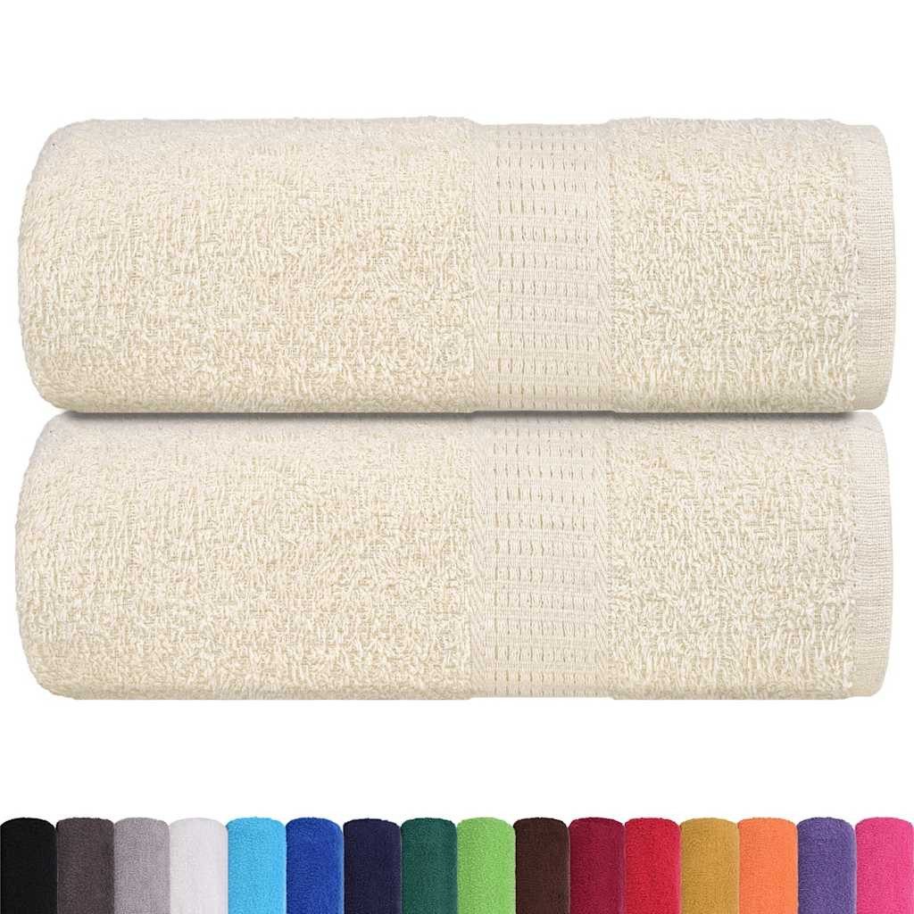 vidaXL Handtuch Seiftücher 2 Stk. Creme günstig online kaufen