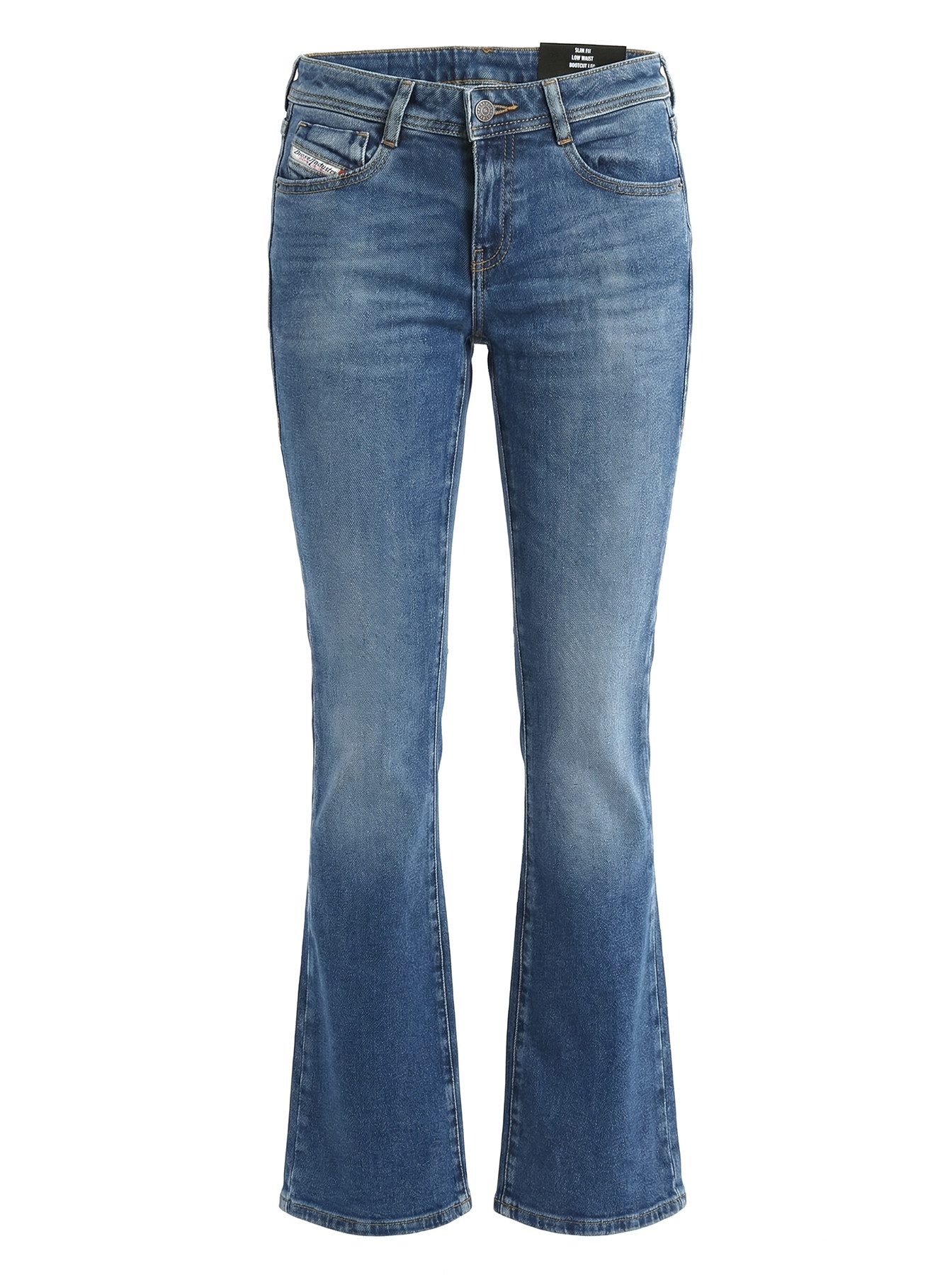 Diesel Bootcut-Jeans schmale, ausgestellte Beinform - D-EBBEY RNFAJ