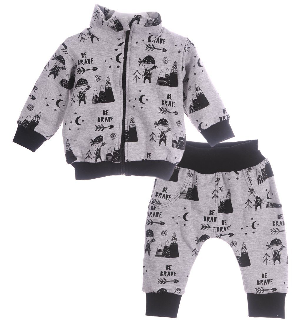 La Bortini Jogginganzug Baby Anzug Jacke und Hose Jogginganzug 62 68 74