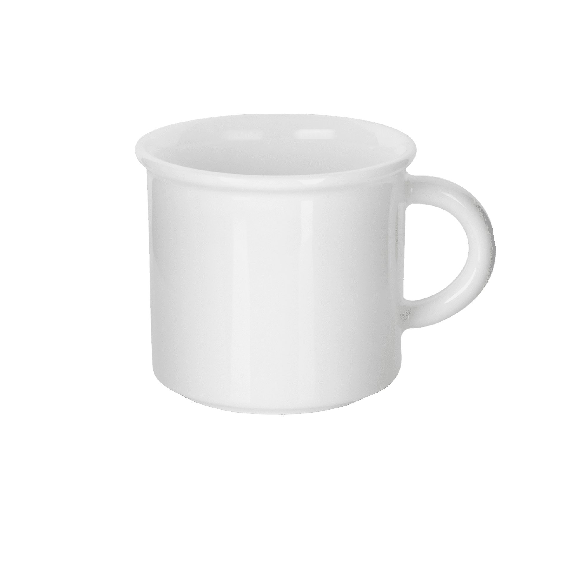 Mahlwerck Manufaktur Tasse Retro Kaffeetasse, Porzellan, 300 ml, spülmaschinenfest, 100 % klimaneutral, Made in EU Pearl White, glänzend | Teetassen