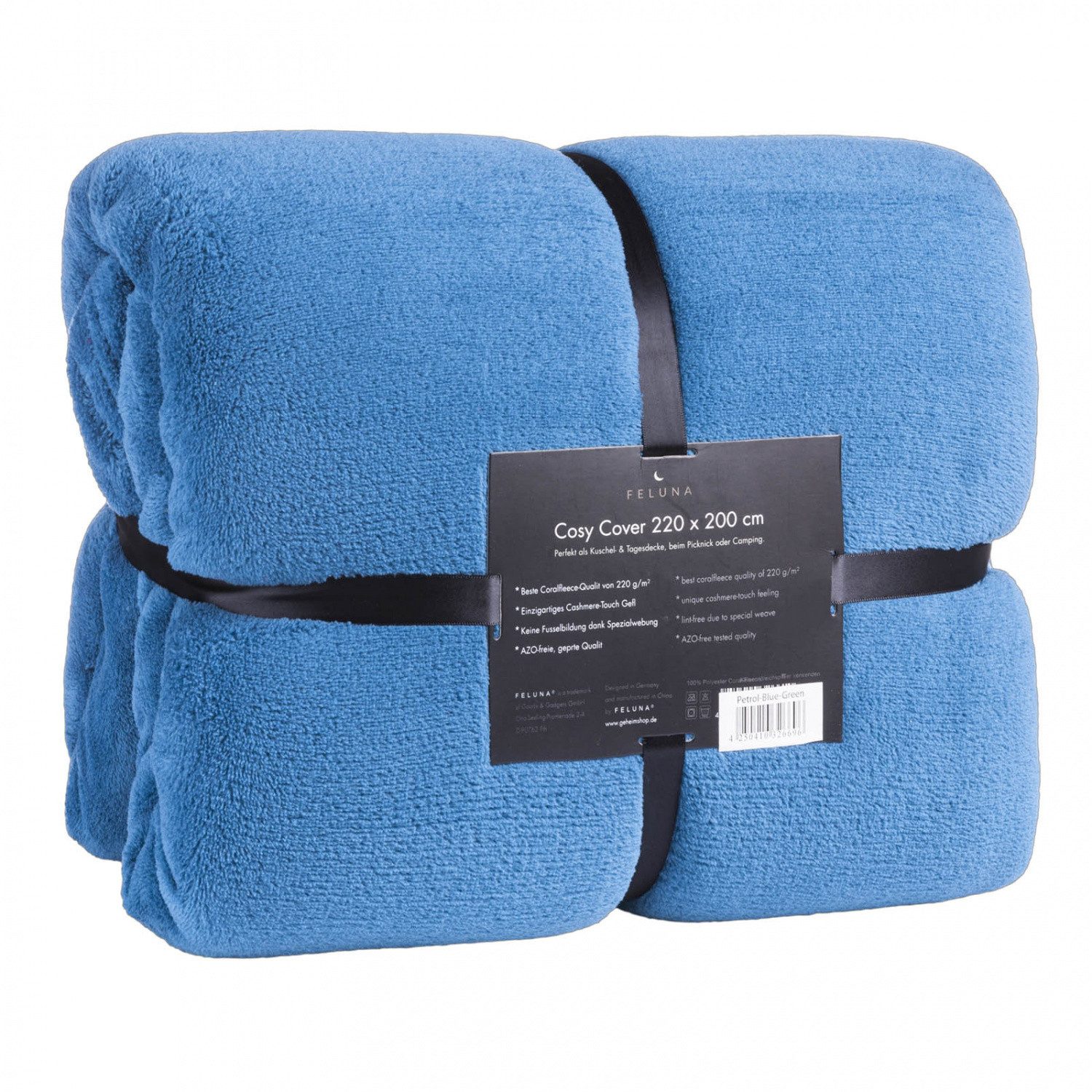 Wohndecke FELUNA Coral Fleece Kuscheldecke XXL – Superweicher Cashmere-Touch, Feluna, Tagesdecke Kaschmir-Touch 220 x 200 cm