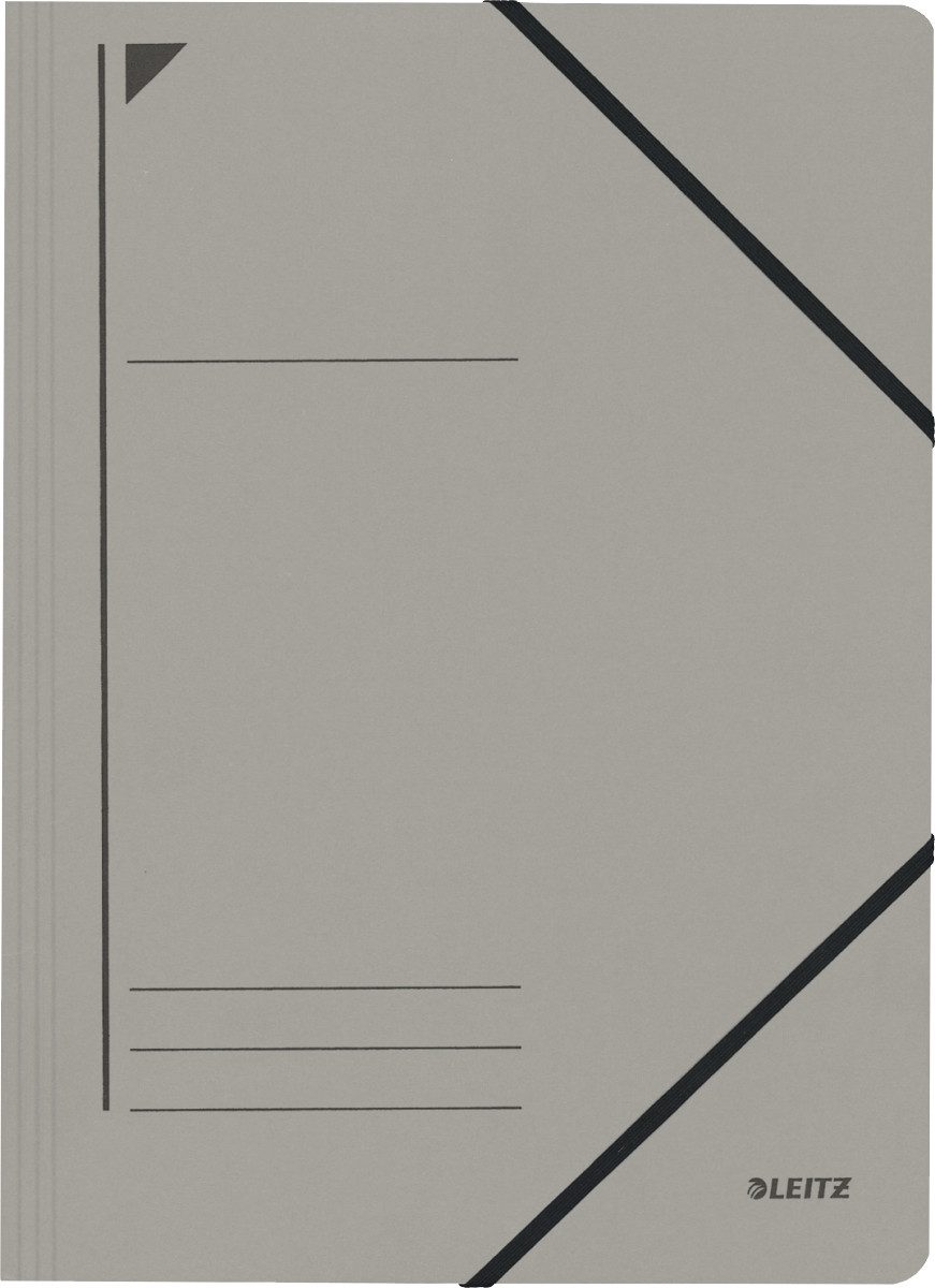 Fächermappe Eckspanner A4 für ca. 250 Blatt grau (25 Stück)