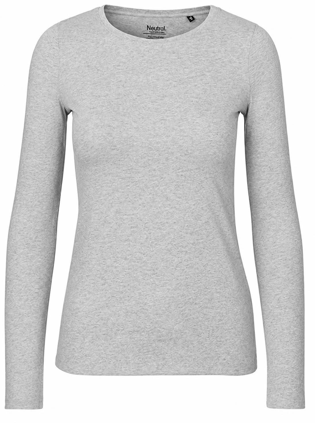 Neutral Langarmshirt Damen Long Sleeve T-Shirt / 100% Fairtrade-Baumwolle